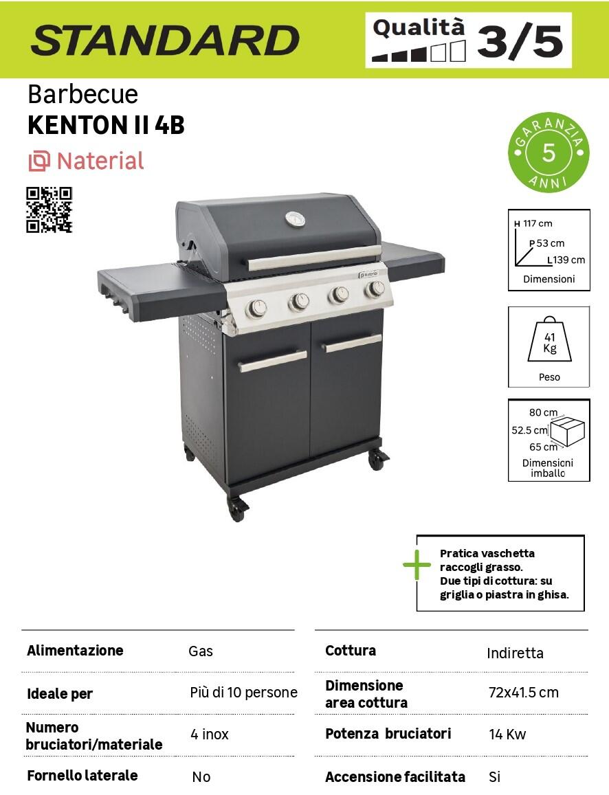 Barbecue a gas NATERIAL Kenton II 4 bruciatori - 13