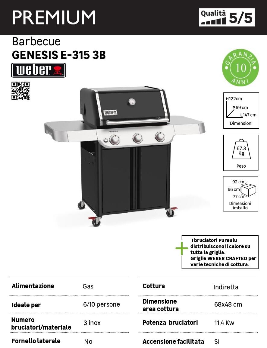 Barbecue a gas WEBER GENESIS E-315 3 bruciatori - 6