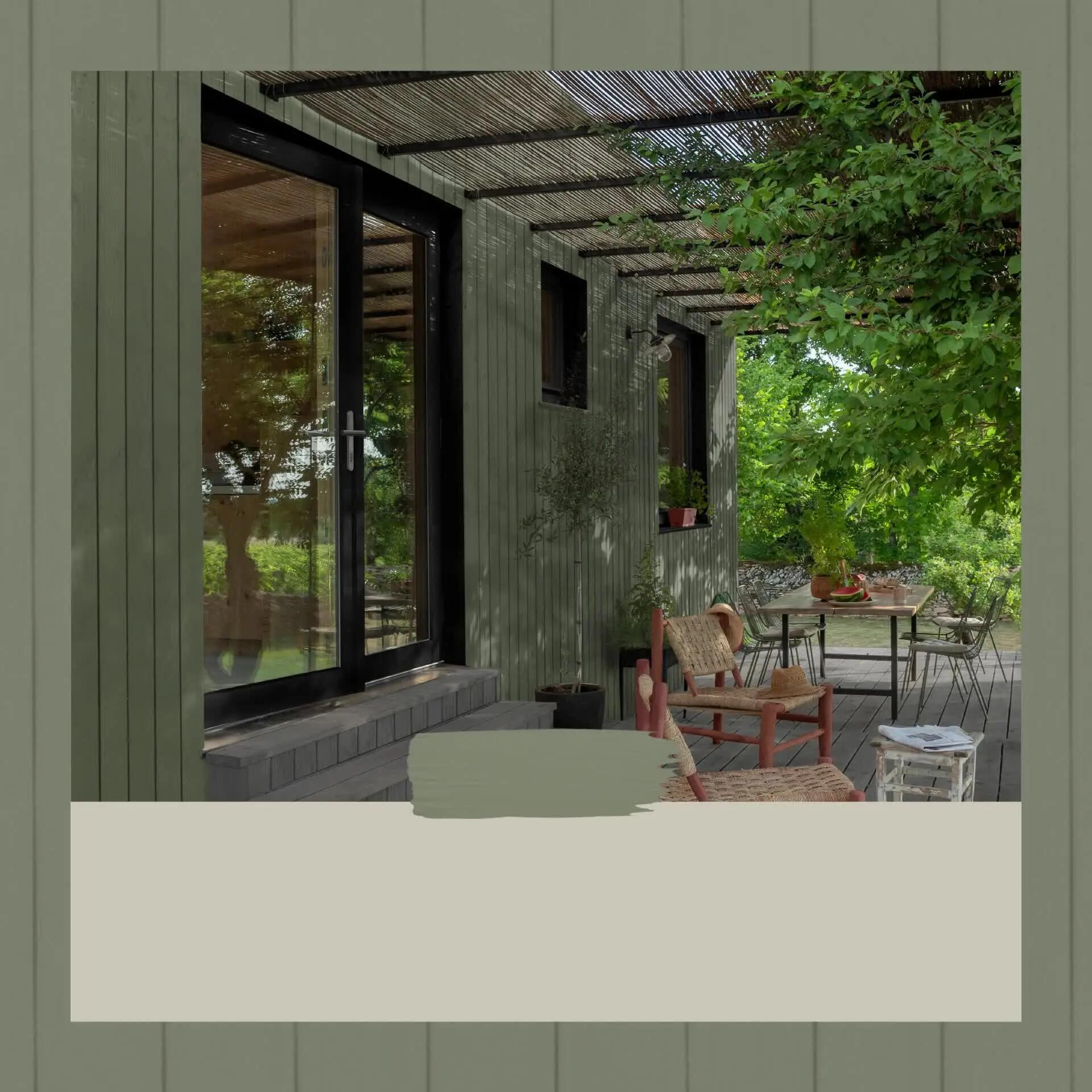 Peinture extérieure bois Couleurs d'ici ® V33 kaki grisé velours 2L - 8