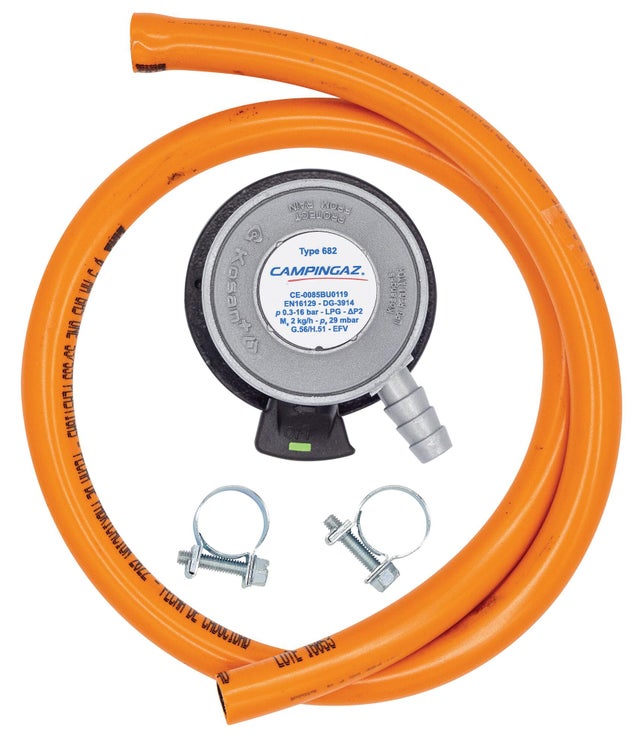 KIT REGULADOR CON MANGUERA GAS BUTANO 1.5M