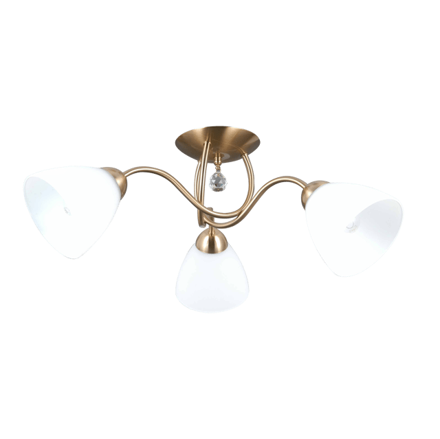 Lampa sufitowa Lugano złota 3 x E27 Italux