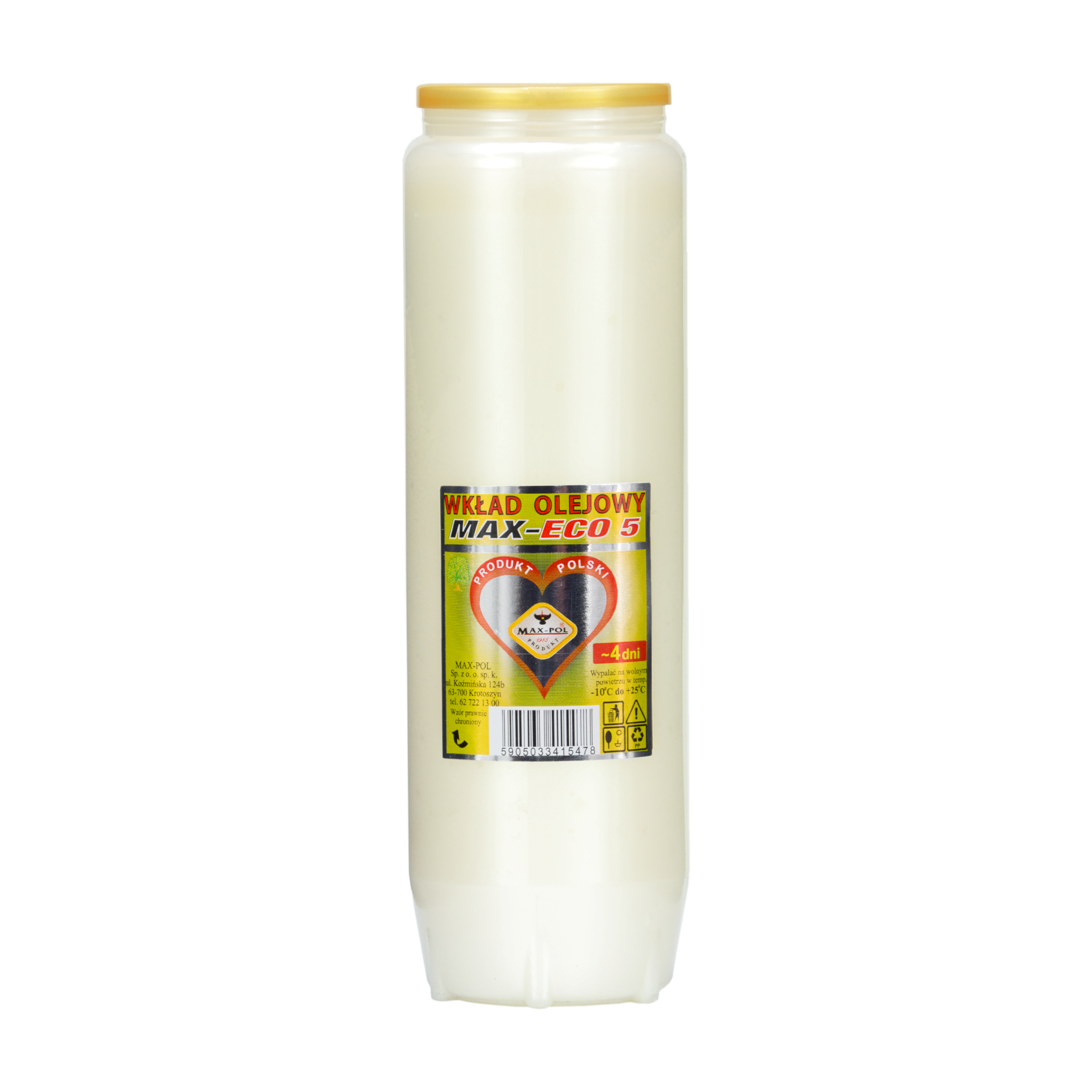 Wkład do zniczy 265g 96h olejowy Max-Pol