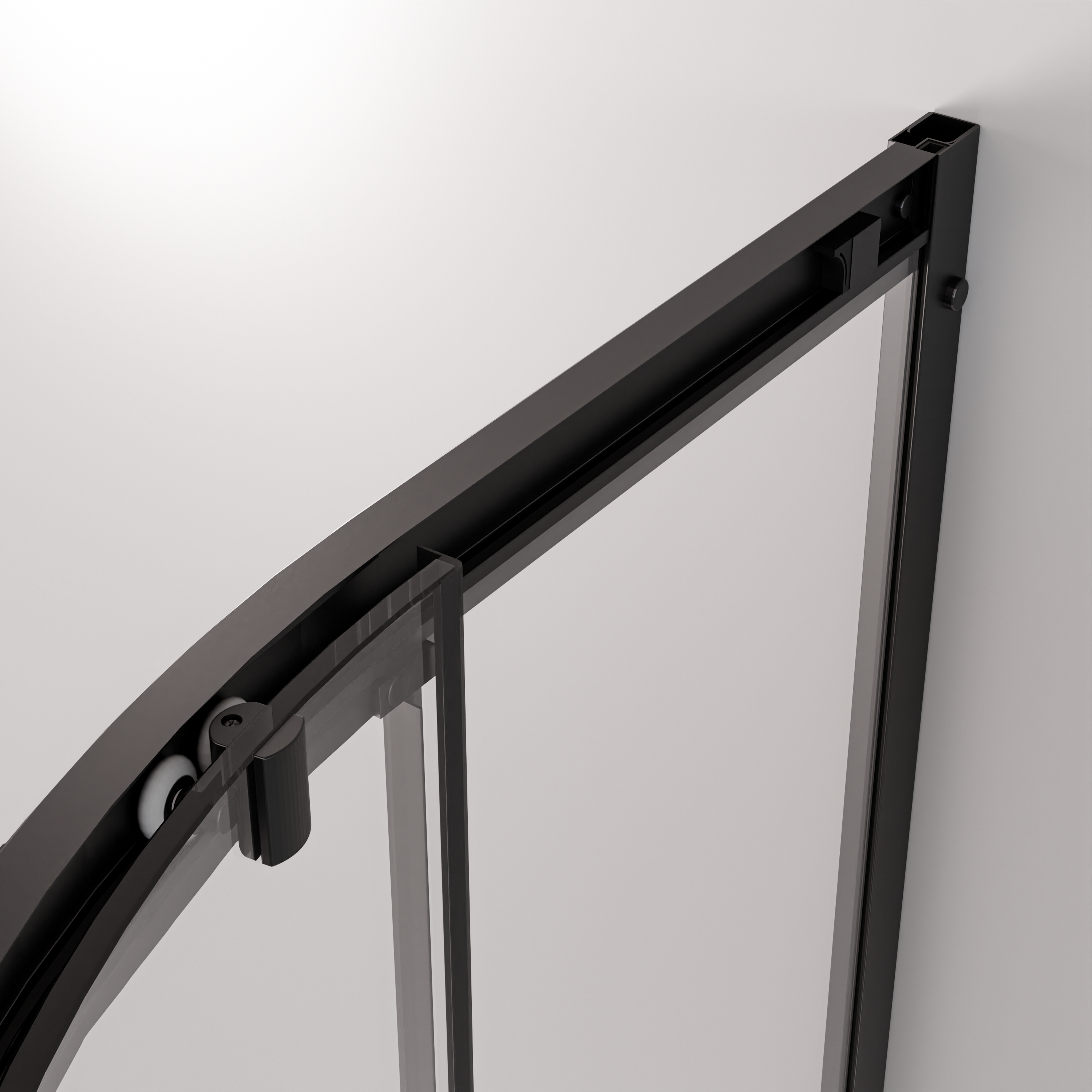 Kabina prysznicowa z brodzikiem Alfa 90x90x198 cm czarny mat Breezz - 7