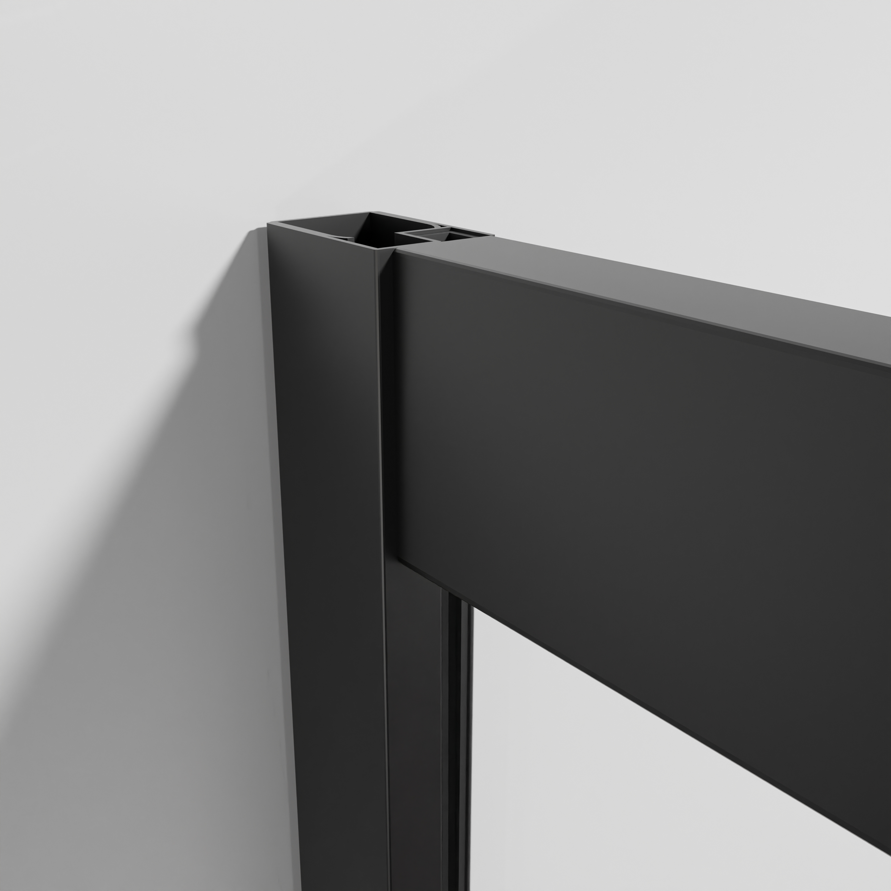 Kabina prysznicowa z brodzikiem Alfa 90x90x198 cm czarny mat Breezz - 6