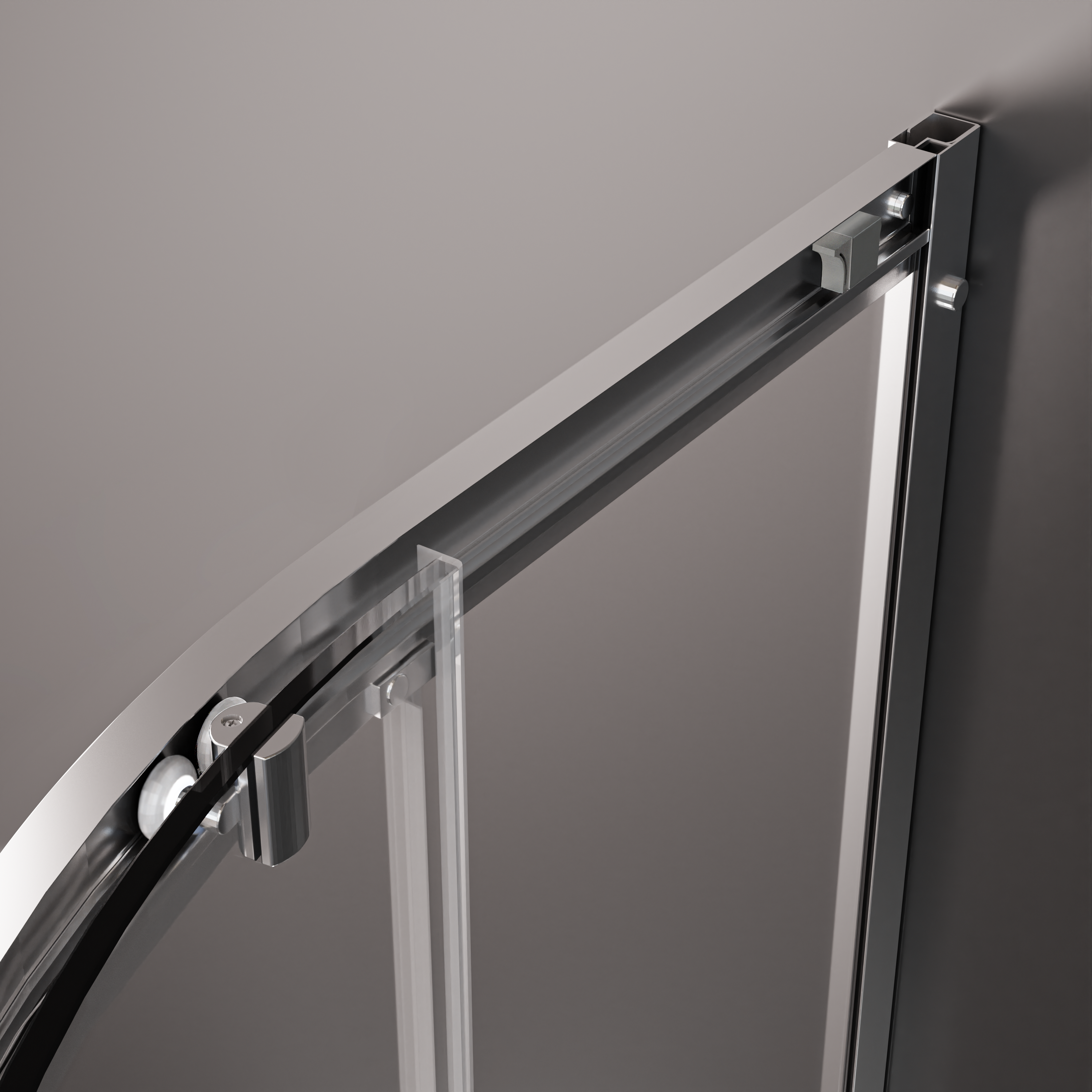 Kabina prysznicowa z brodzikiem Alfa 80x80x198 cm chrom Breezz - 7