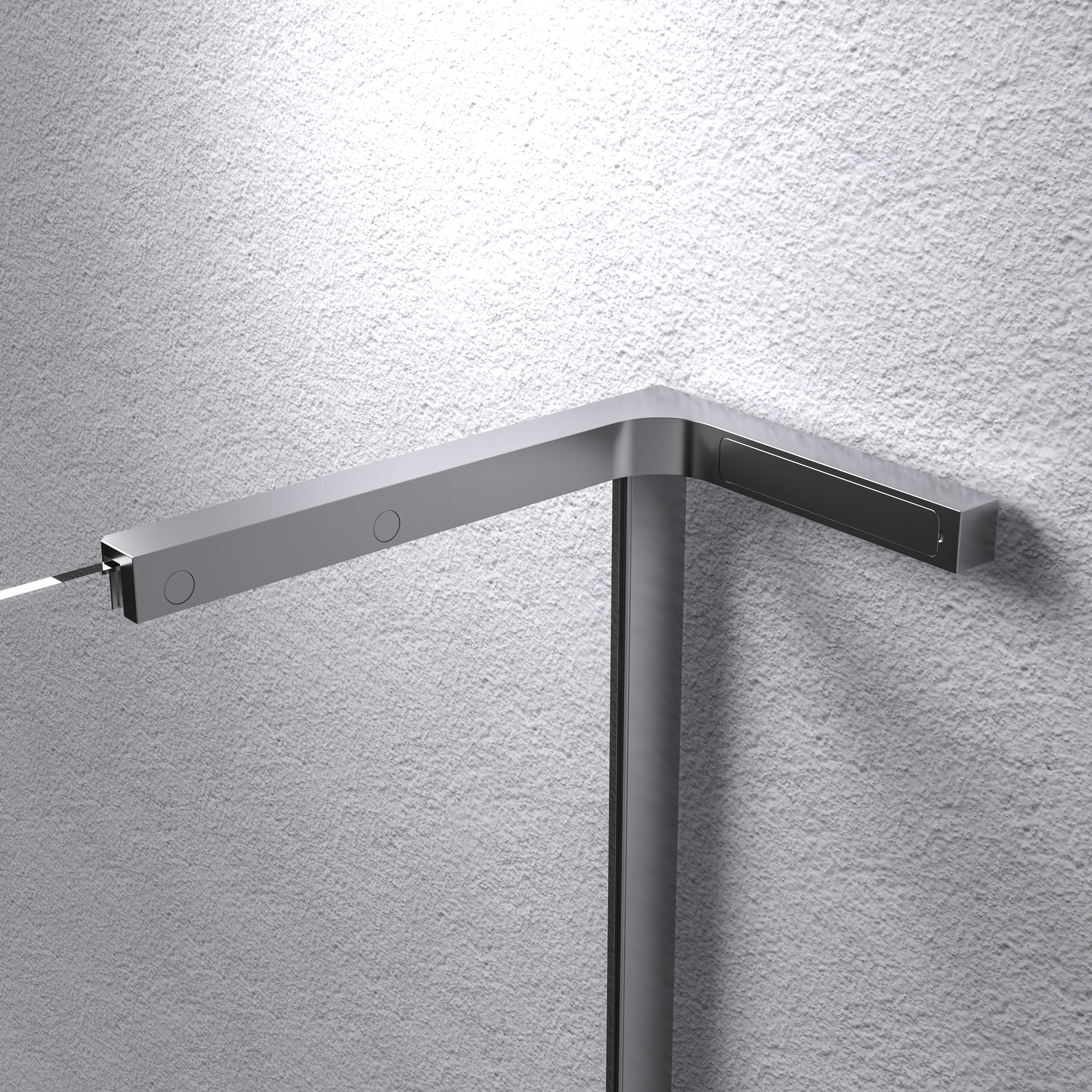 Kabina Walk-in Pure 90x200 transparentna profil chromowany Durasan - 6