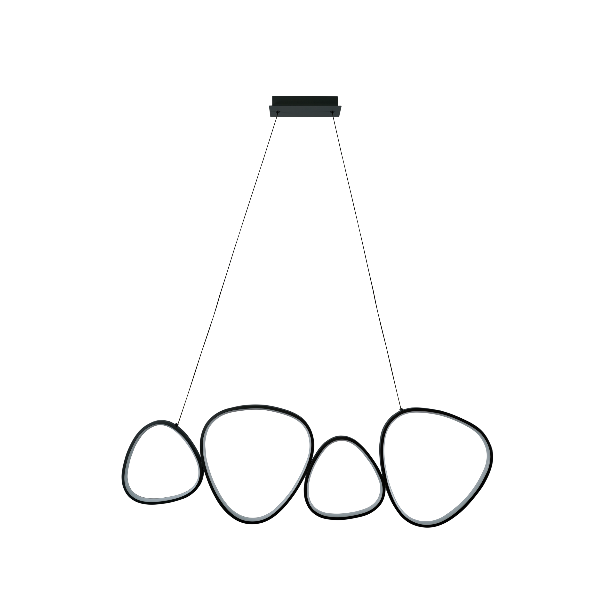 Lampa wisząca Petra LED 48W 4000K Czarna GOLDLUX