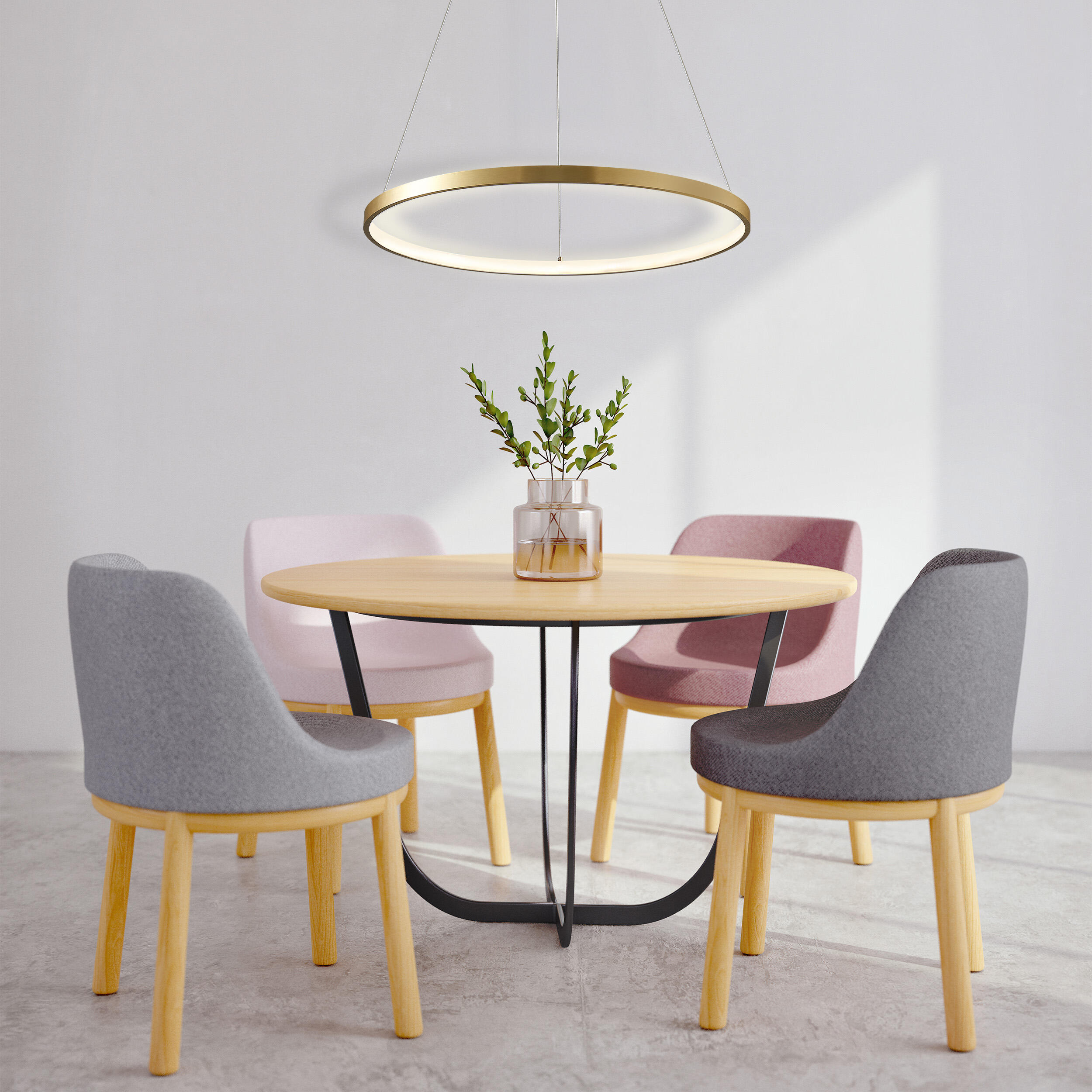 Lampa wisząca Lea złota 1600 lm LED Sanico - 4