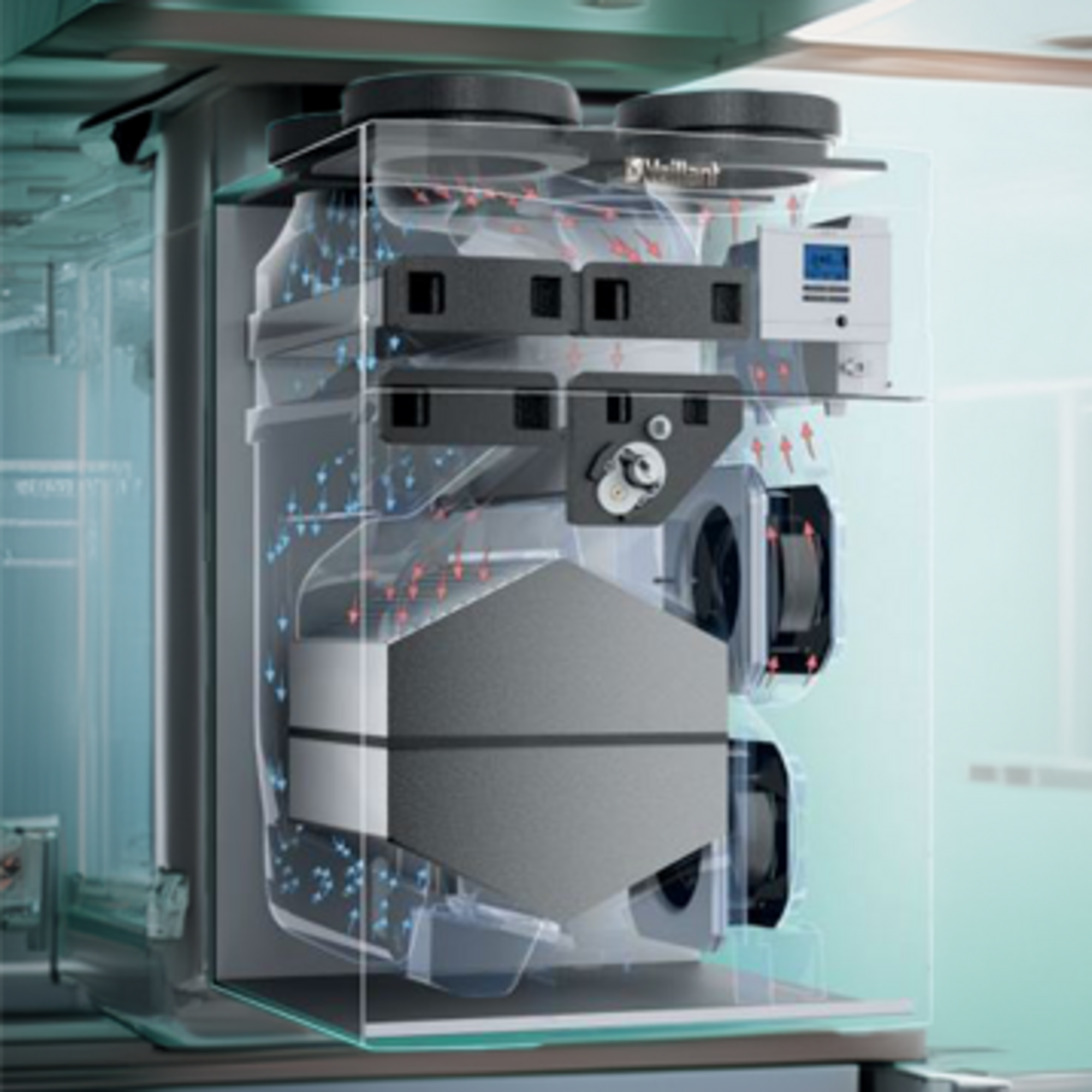 Rekuperator ze zintegrowanym systemem filtracyjnym - 2