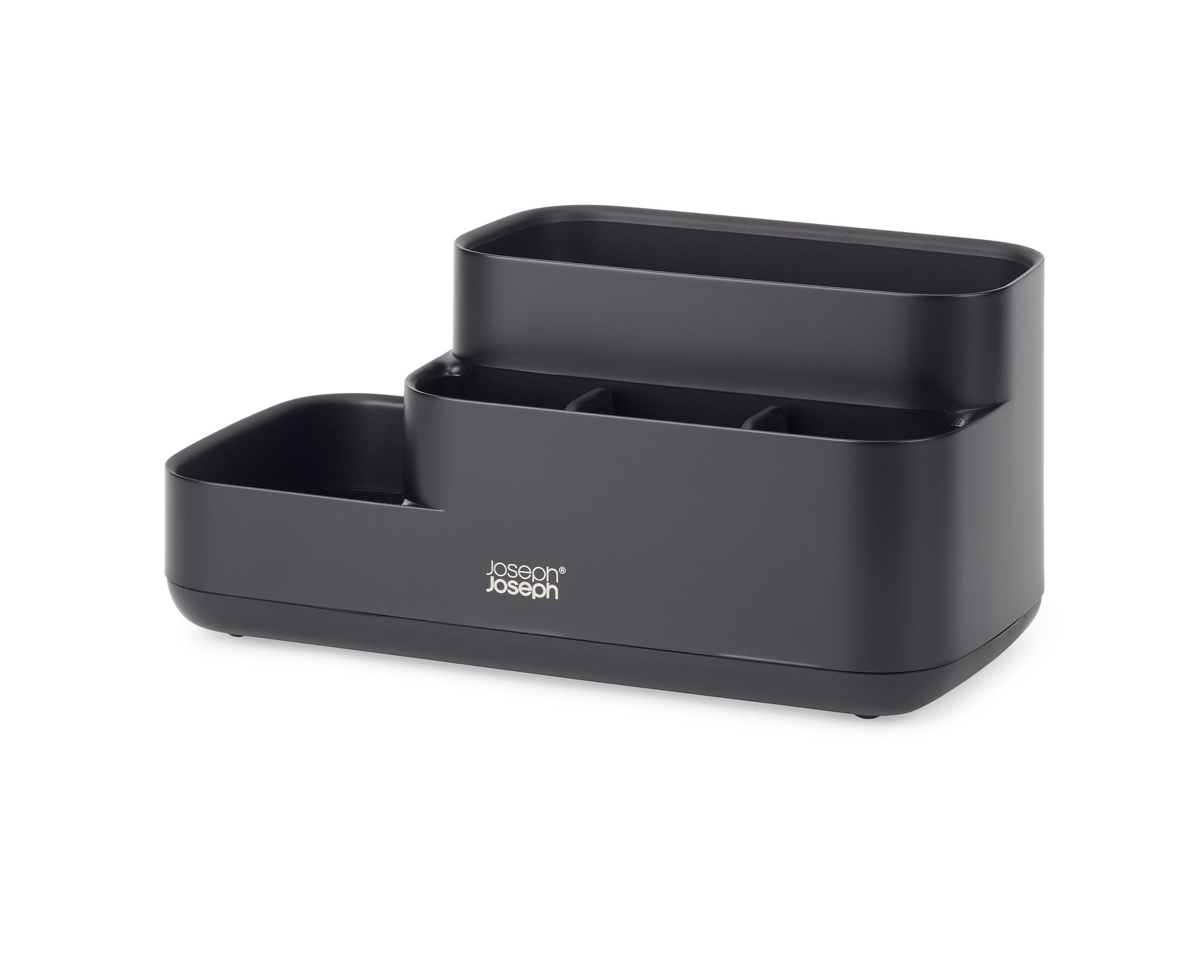 Organizador de almacenamiento, maquillaje gris bathroom 11.6x11.9x24.8cm