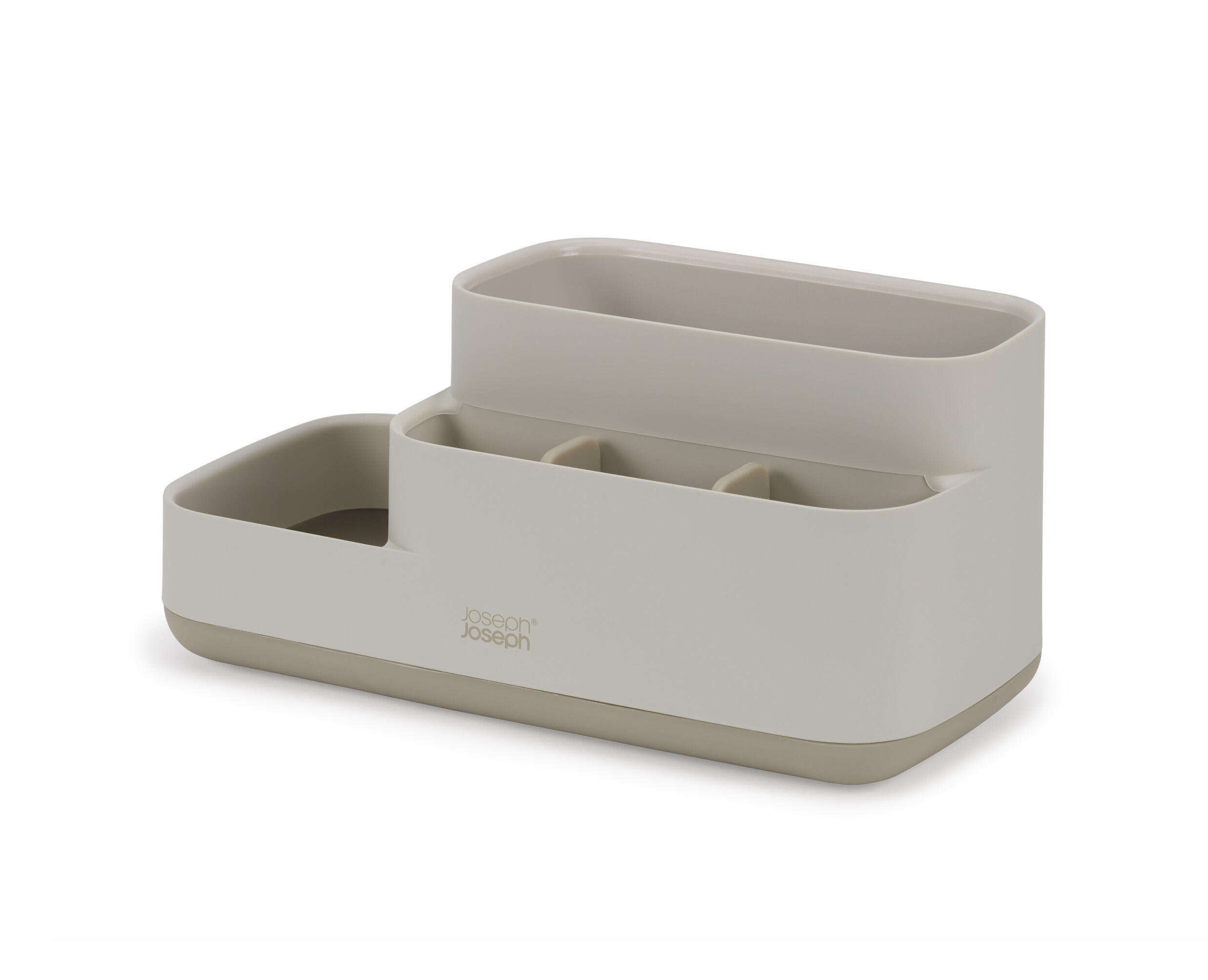 Organizador de almacenamiento, maquillaje gris bathroom 24.9x11.9x11.6cm