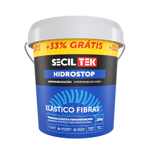 Membrana líquida Seciltek Elástico Fibras Telha 20kg