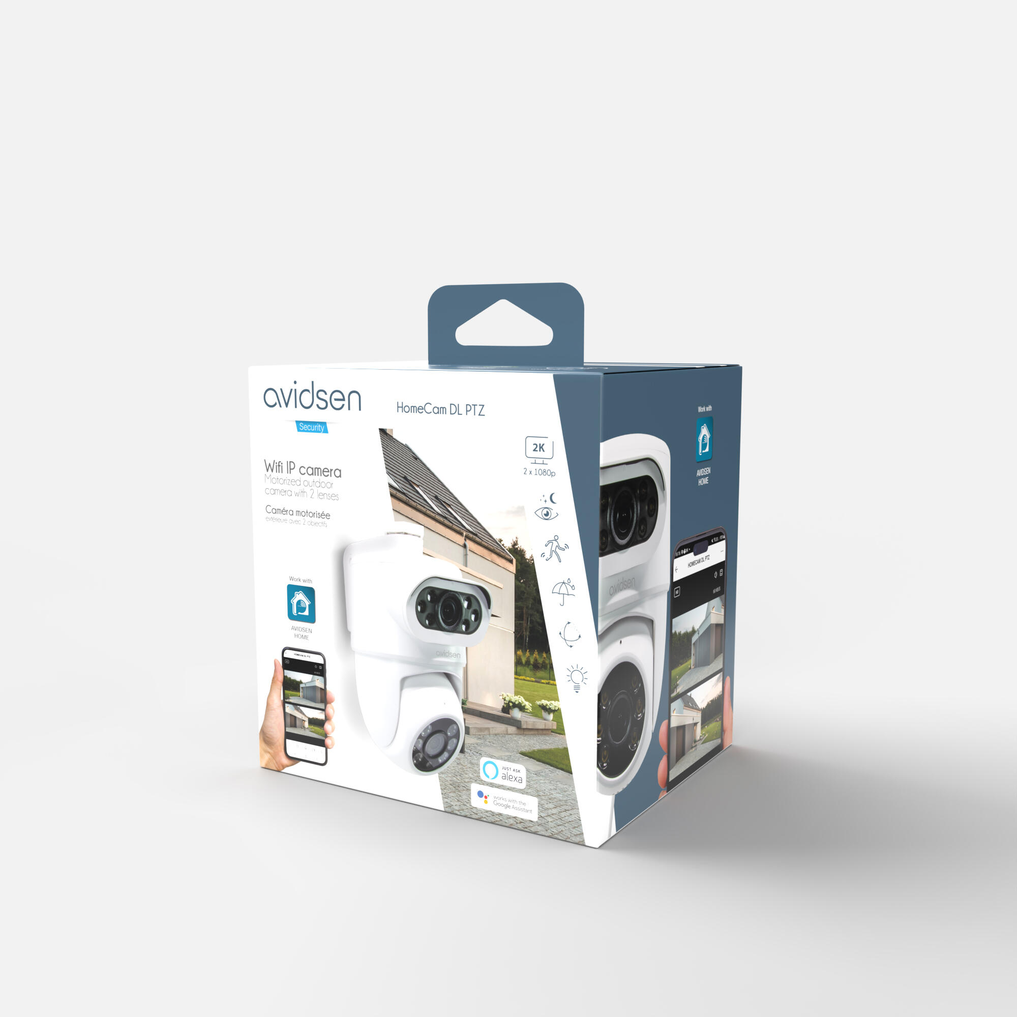 Caméra de surveillance motorisé secteur wifi AVIDSEN Homecam - 10