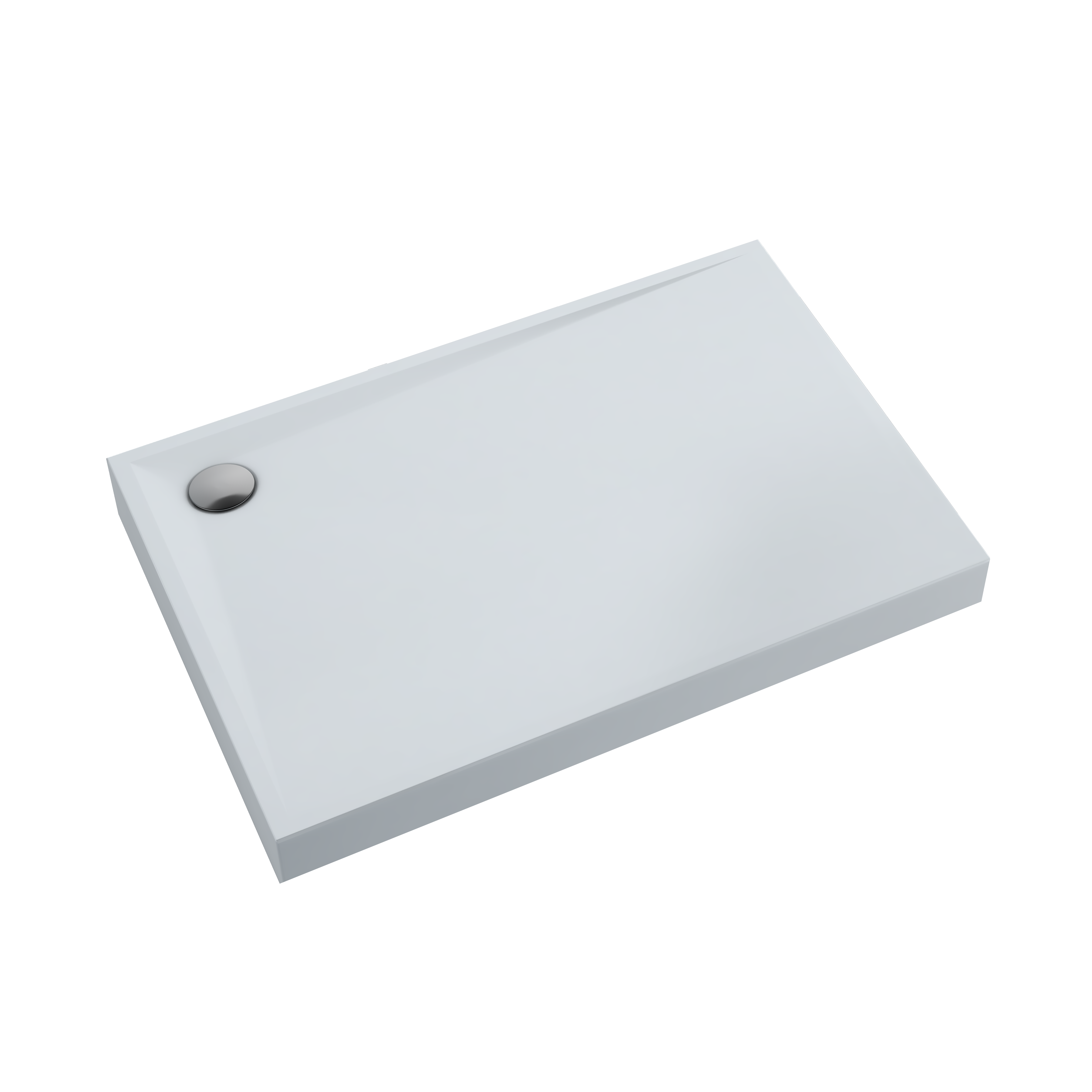 Brodzik prostokątny Schedpol Consist 80 × 100 x 11 cm biały