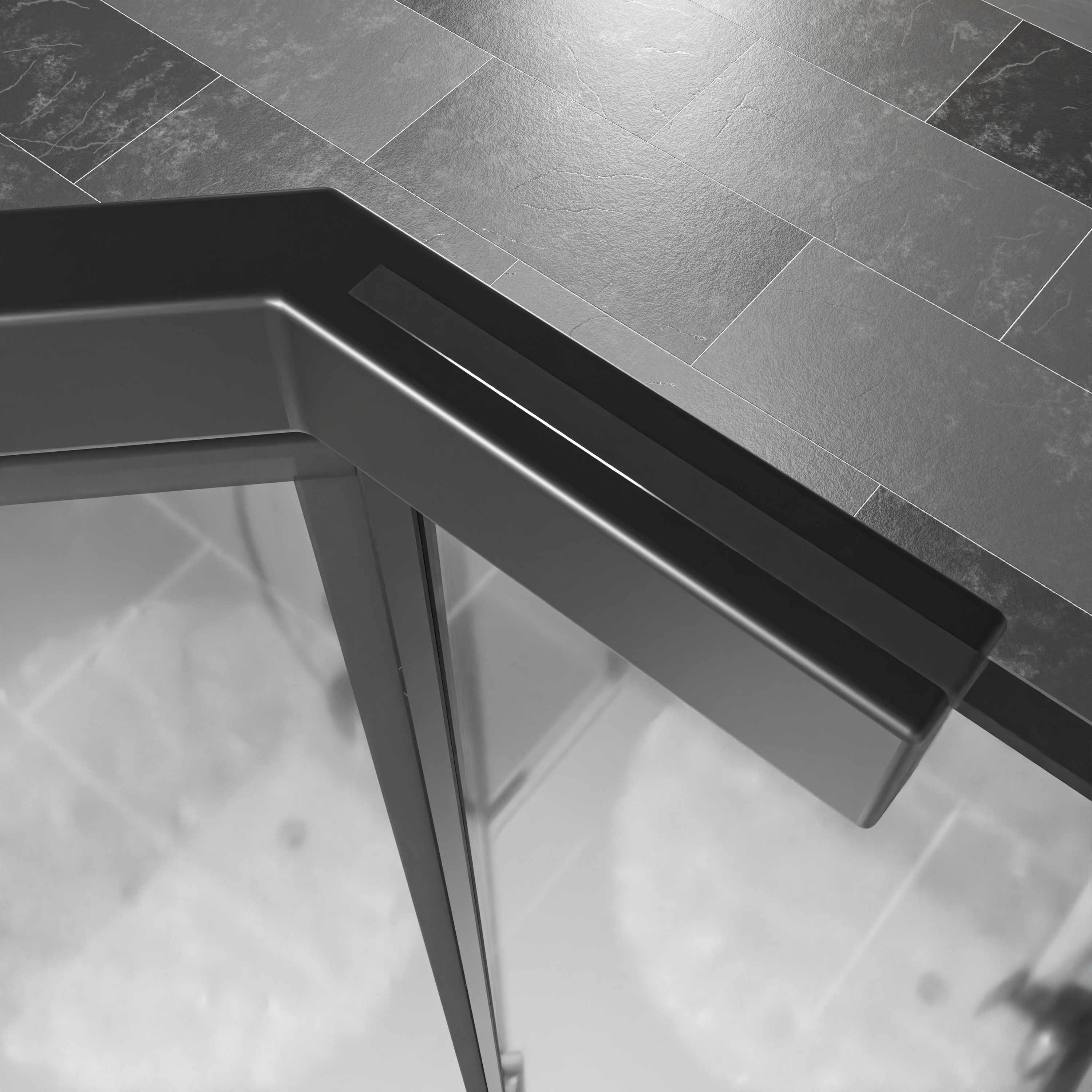 Kabina prysznicowa z brodzikiem Stella Black 90 x 90 x 210 Durasan - 7