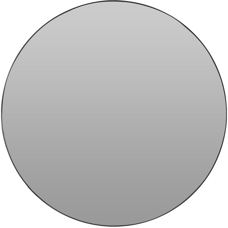 Zdjęcia - Lustro ścienne Koopman Lustro okrągłe w czarnej ramie śr. 75 cm
