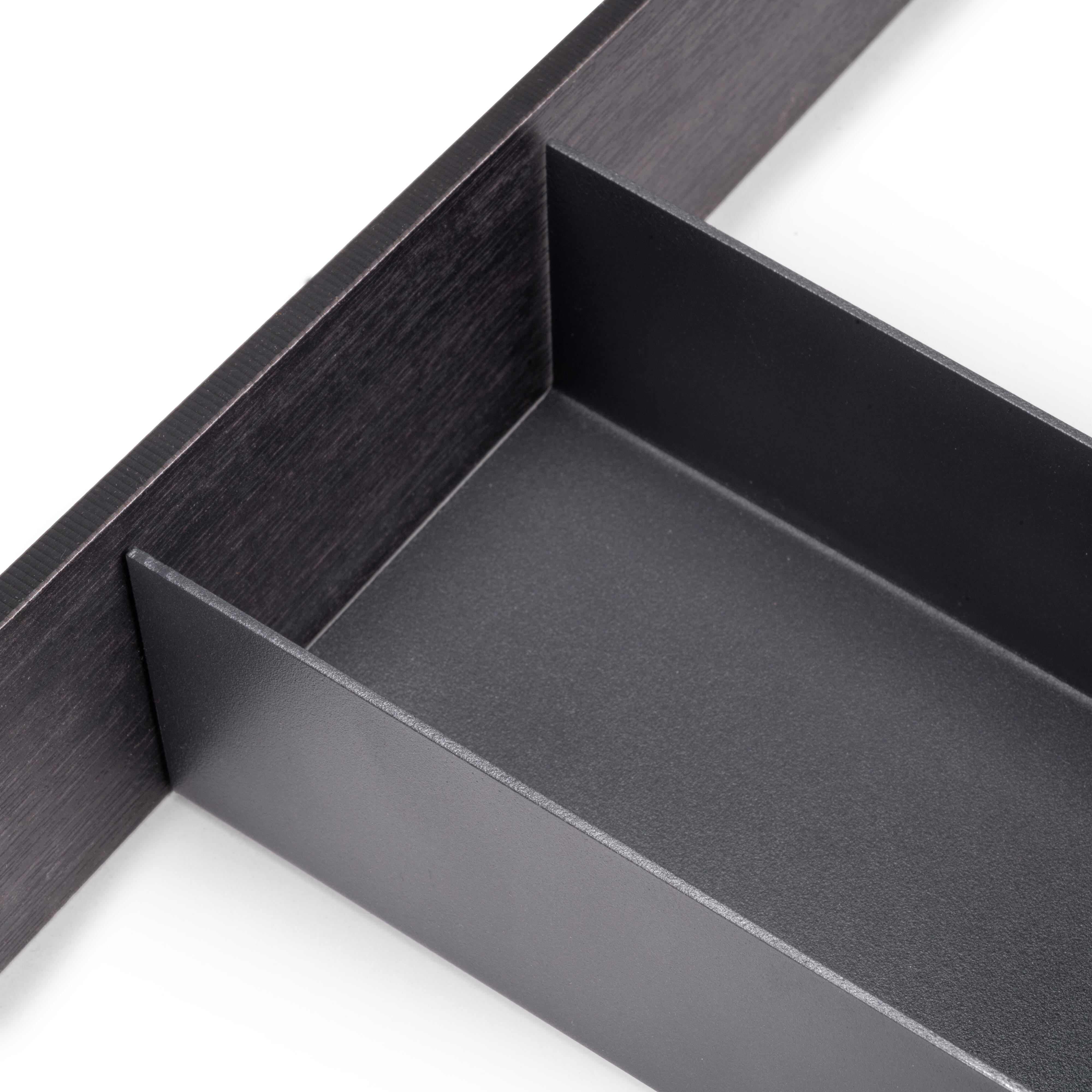 Organizador OrderBox Emuca para cajón gris antracita 15x47cm - 3