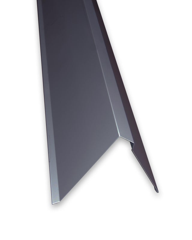 Faitière en solin, aspect tuile acier gris anthracite RAL7016, l.1.2 x L.2m