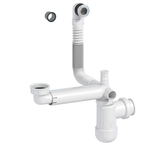Siphon pour lavabo gain de place, Diam.1