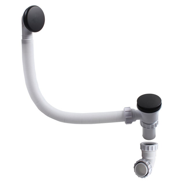 Valvula banheira EQUATION clic clac 70mm preto