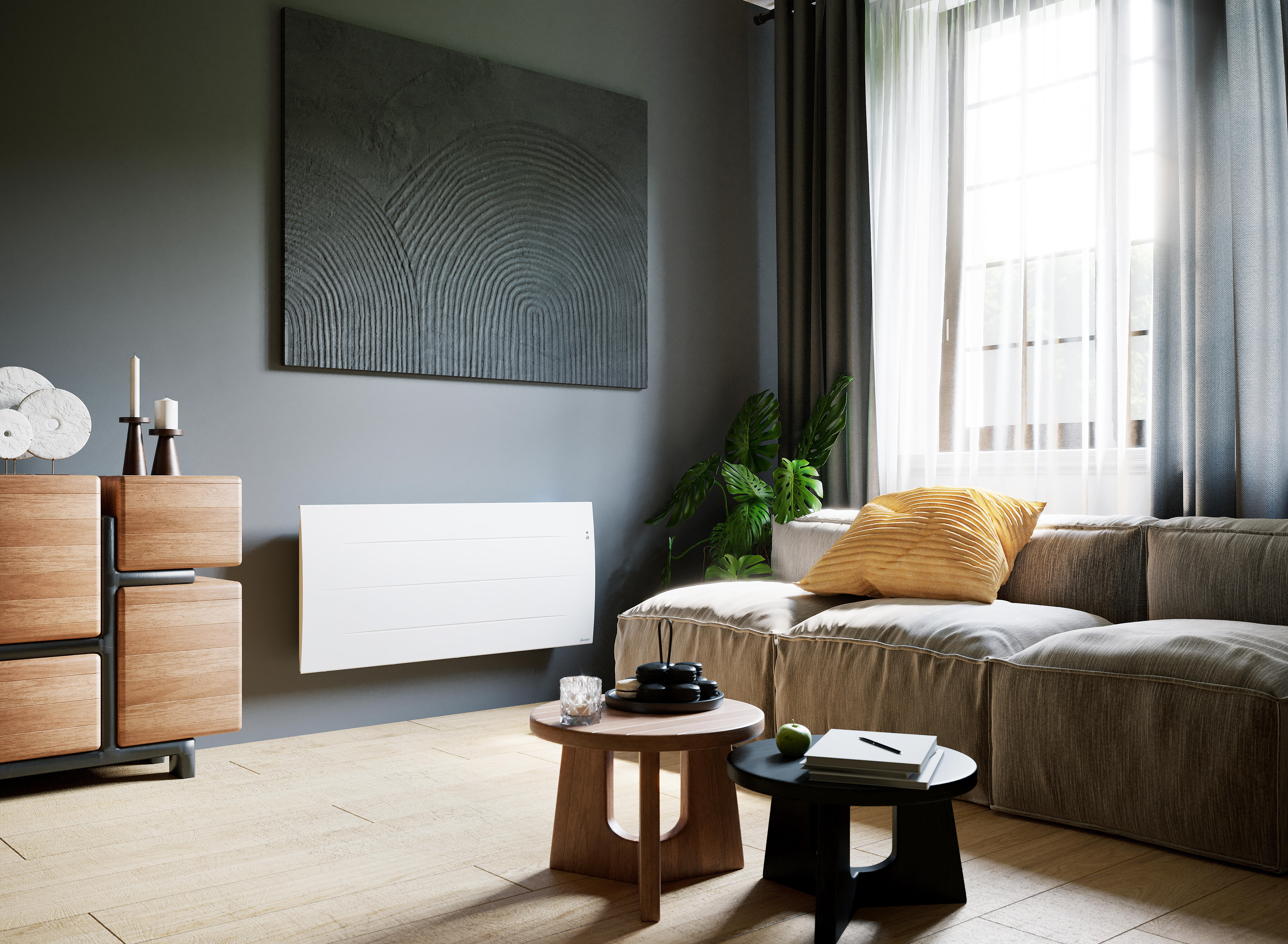 Radiateur électrique connecté à inertie sèche Sibayak II 2000 W SAUTER - 3