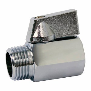 Valvola A Sfera Di Scarico JS 1/2 Pollice Con Aeratore Tubolare, Cromata Opaca, Pesante
