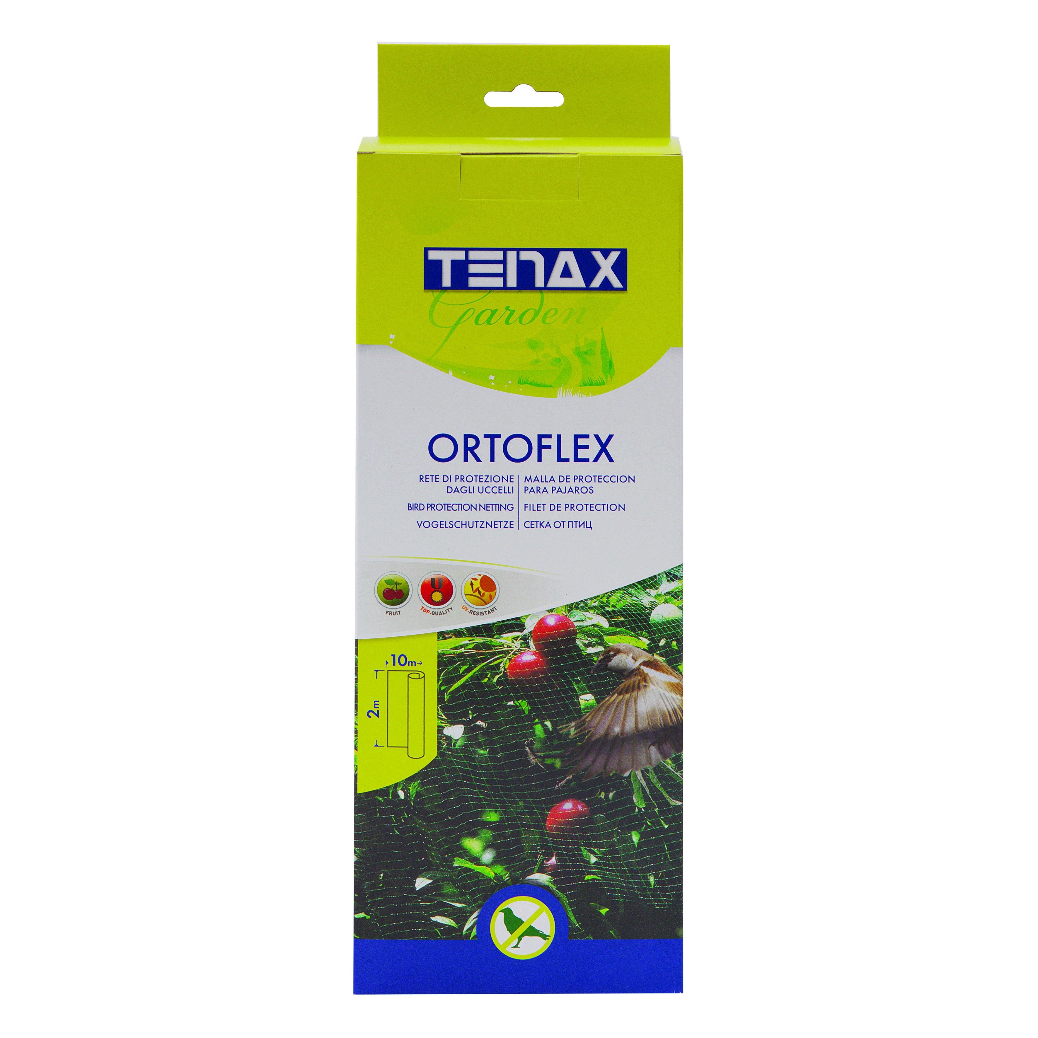 Rete antiuccello verde TENAX Ortoflex 10 x 2 m - 3