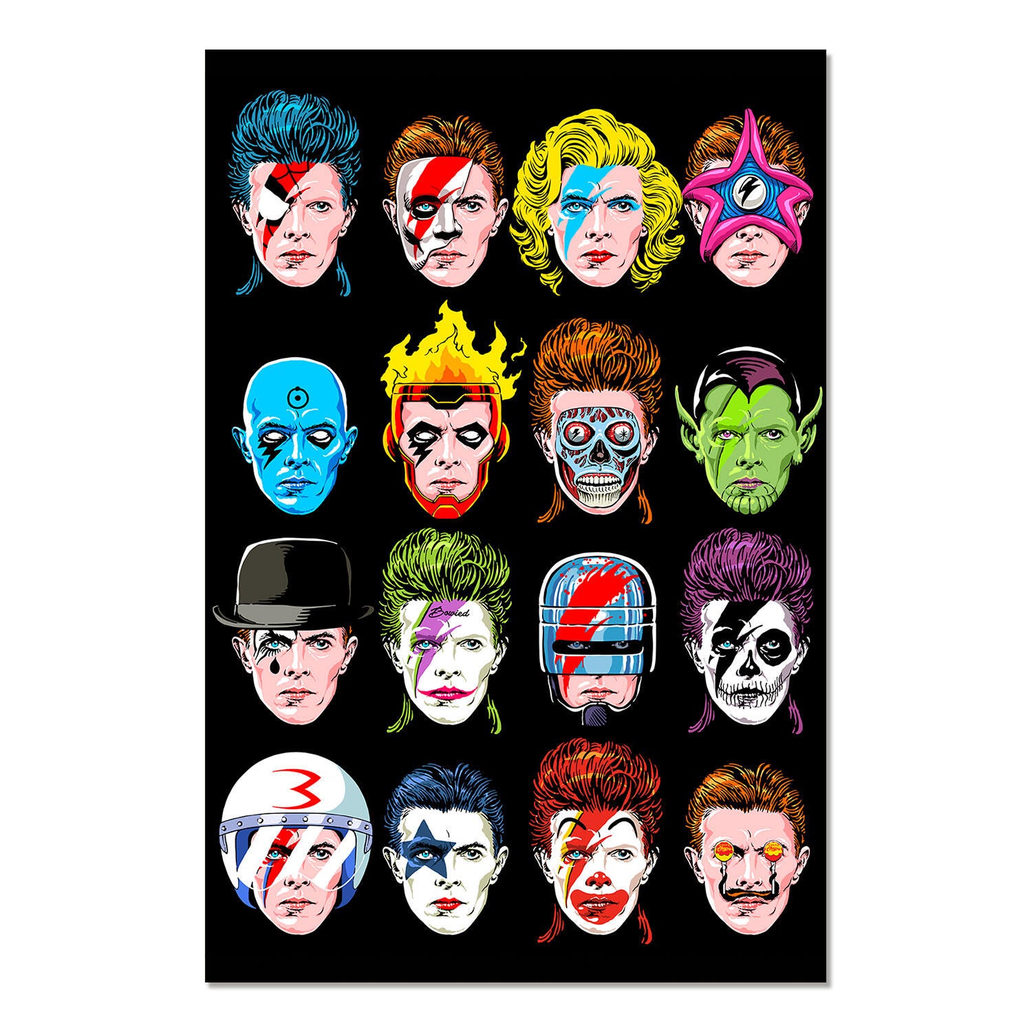 Póster Arte rectangular de 61 x 91.5 cm. Papel Butcher Billy The Floating Heads multicolor - 2