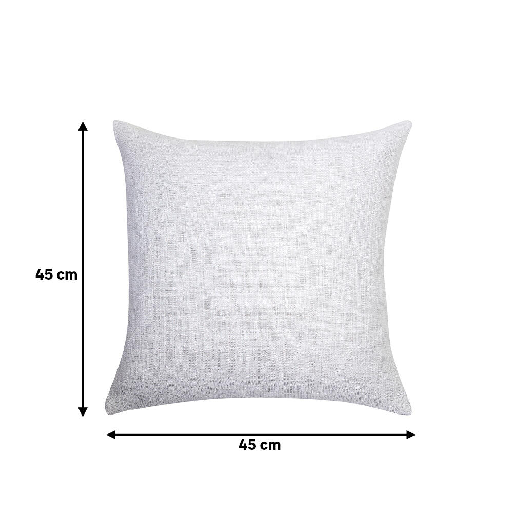 Almofada decorativa INSPIRE DARIO 45X45CM BRANCO E PRATA - 4