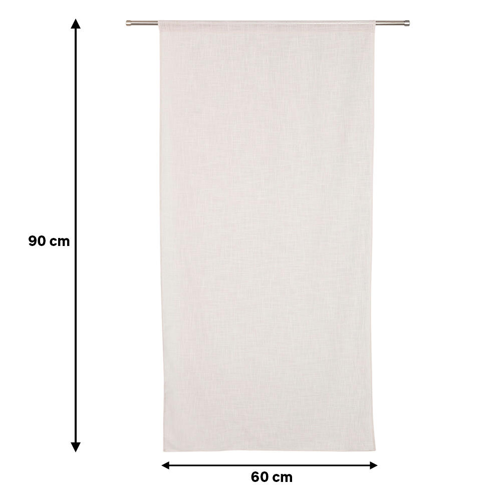 2 cortinados pequenos nali bege 60x90 cm - 3