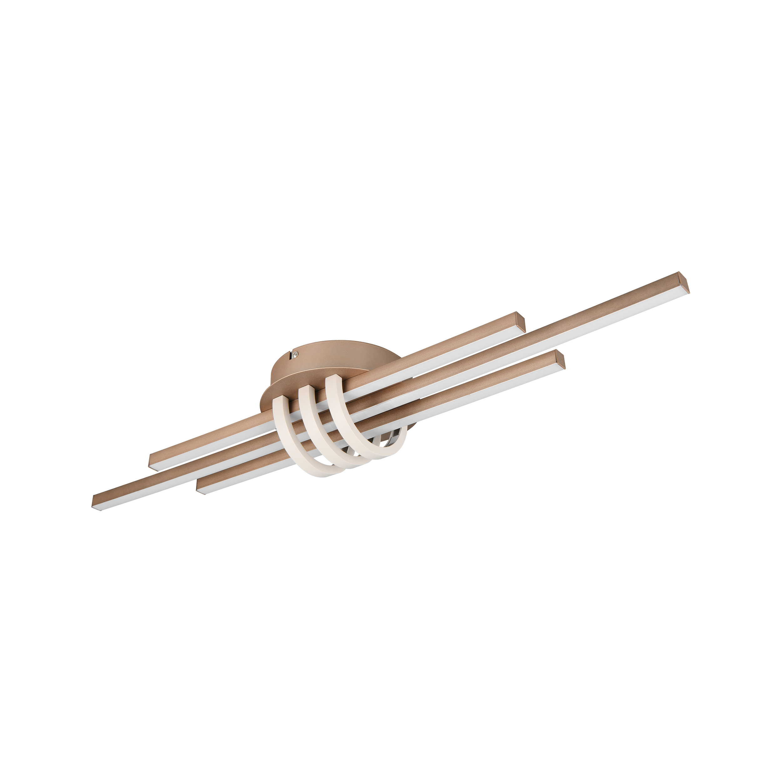 Plafon kinkiet Cinto Cofee LED 2380 lm 20W barwa ciepła brązowy Trio Lighting Inter