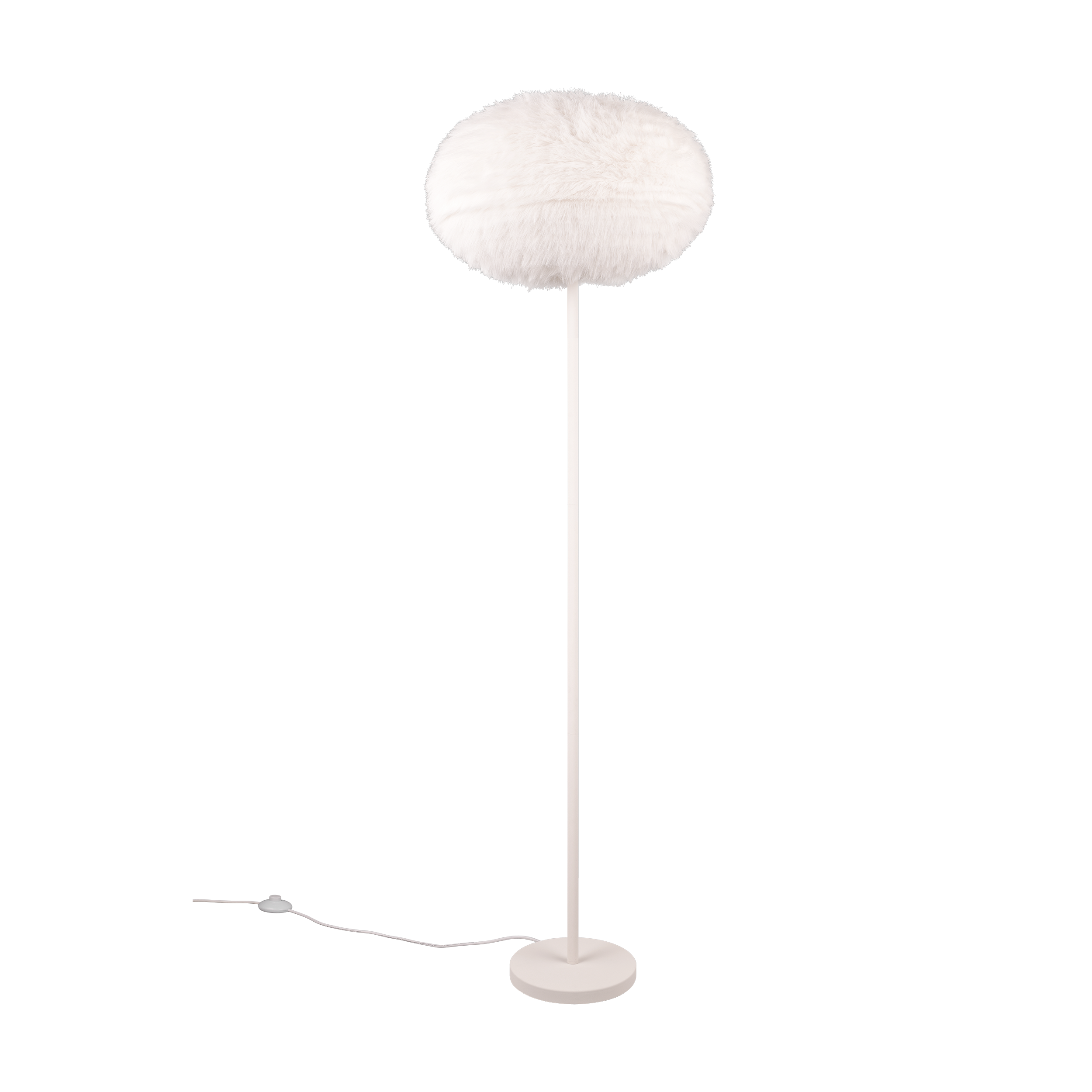 Lampa podłogowa Furry biała 1xE27 154 cm TRIO LIGHTING INTER