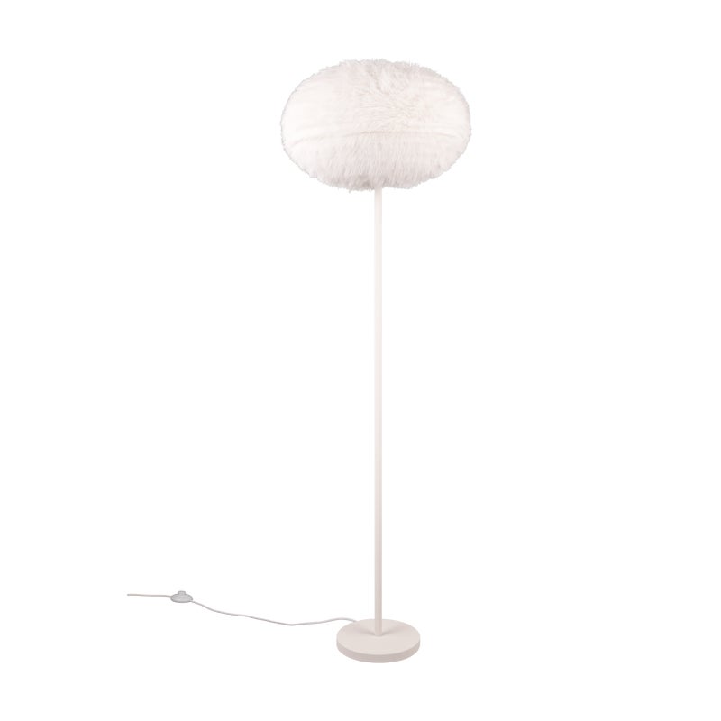 Lampa podłogowa Furry biała 1xE27 154 cm TRIO LIGHTING INTER