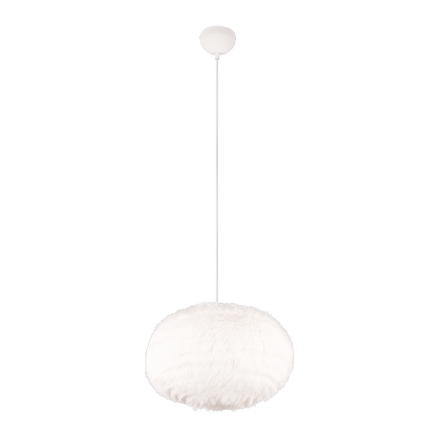 Lampa wisząca kula średnica 50 cm Furry biała 1xE27 TRIO LIGHTING INTER