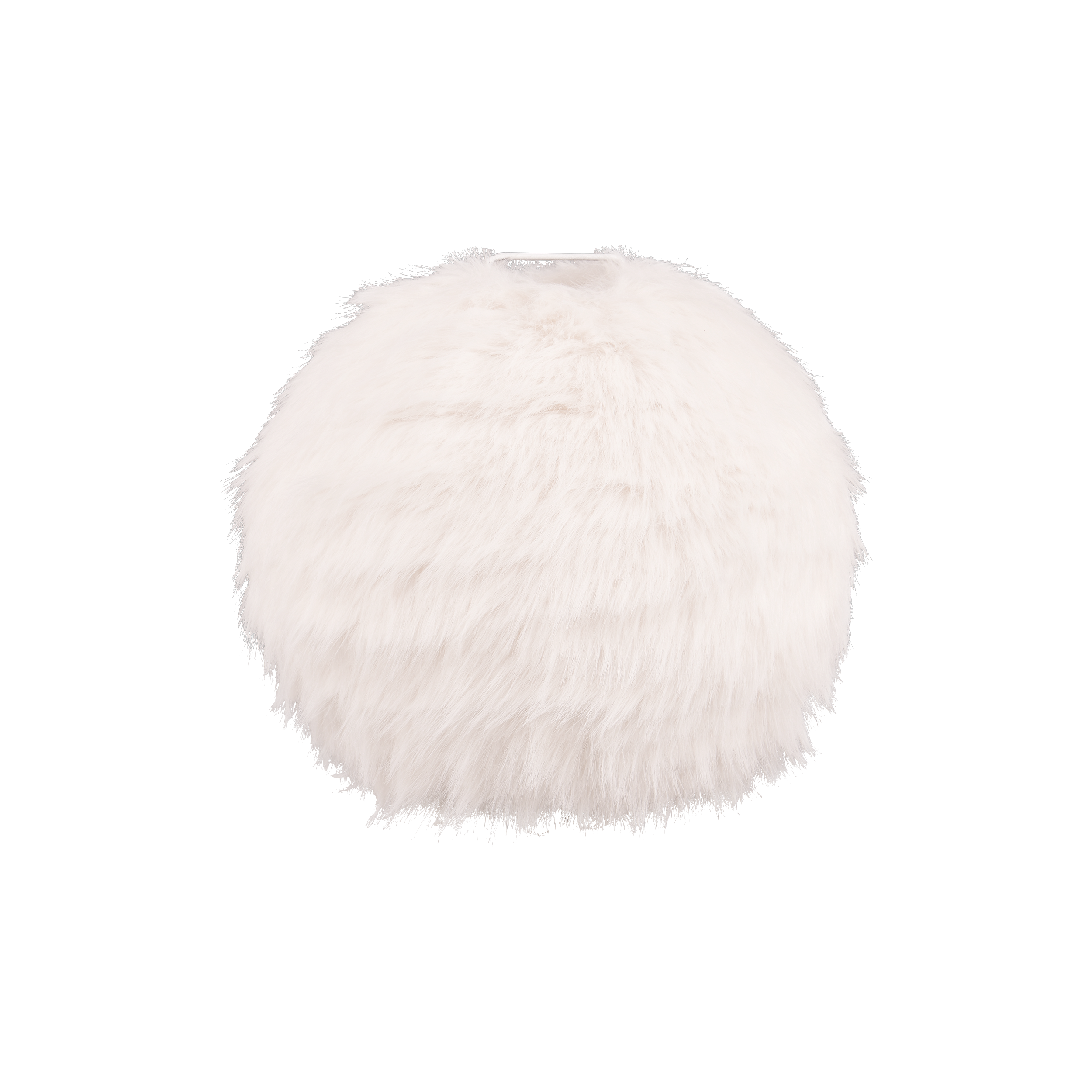 Lampka stołowa kula średnica 30 cm Furry biała 1xE14 TRIO LIGHTING INTER
