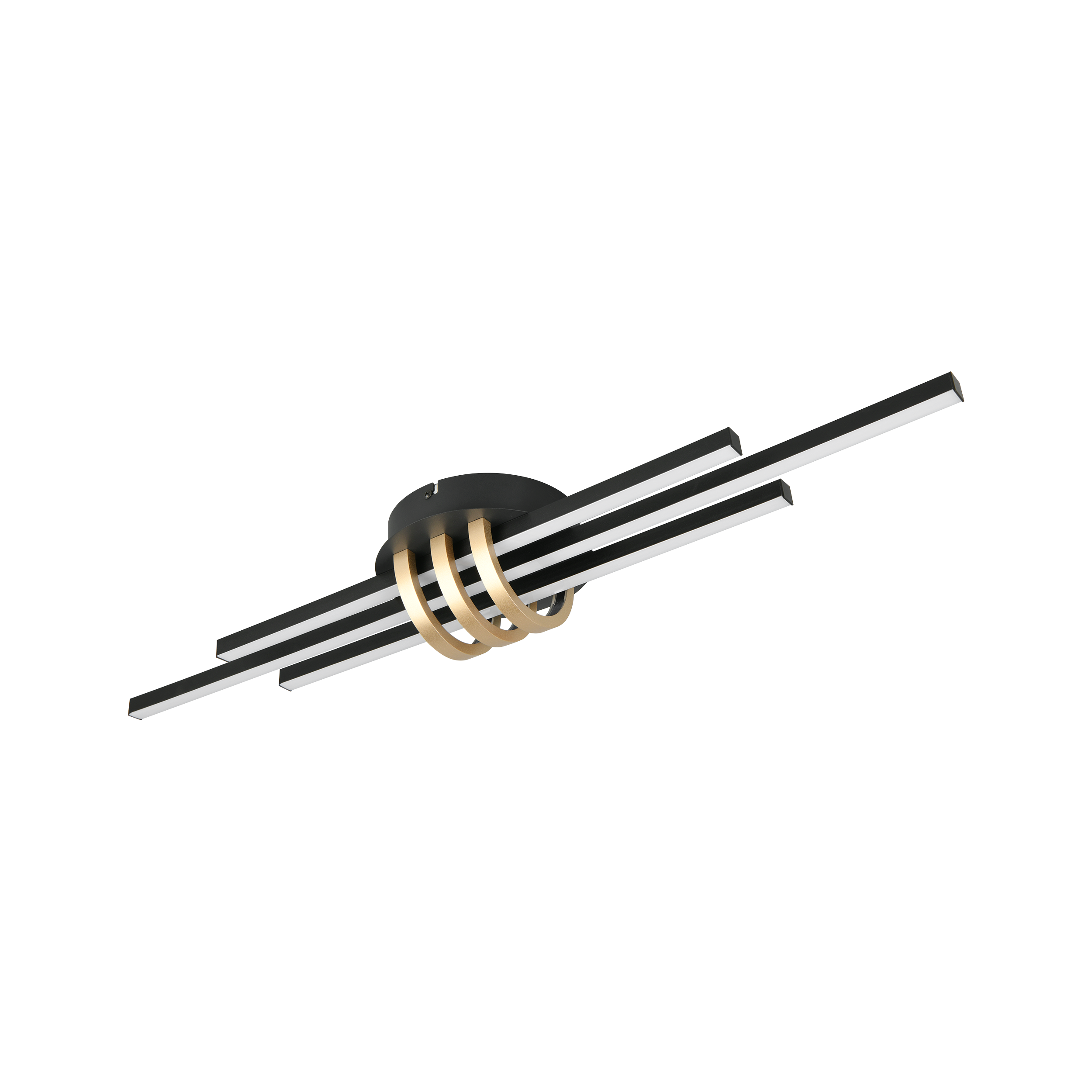 Plafon kinkiet Cinto LED 2380 lm 20W barwa ciepła czarny Trio Lighting Inter