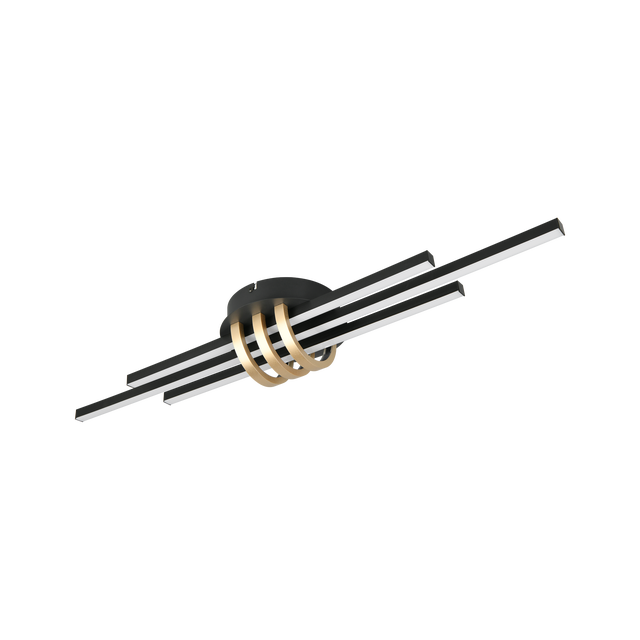 Plafon lampa sufitowo/ścienna Cinto LED 2250 LM 3000K Czarna TRIO LIGHTING INTER