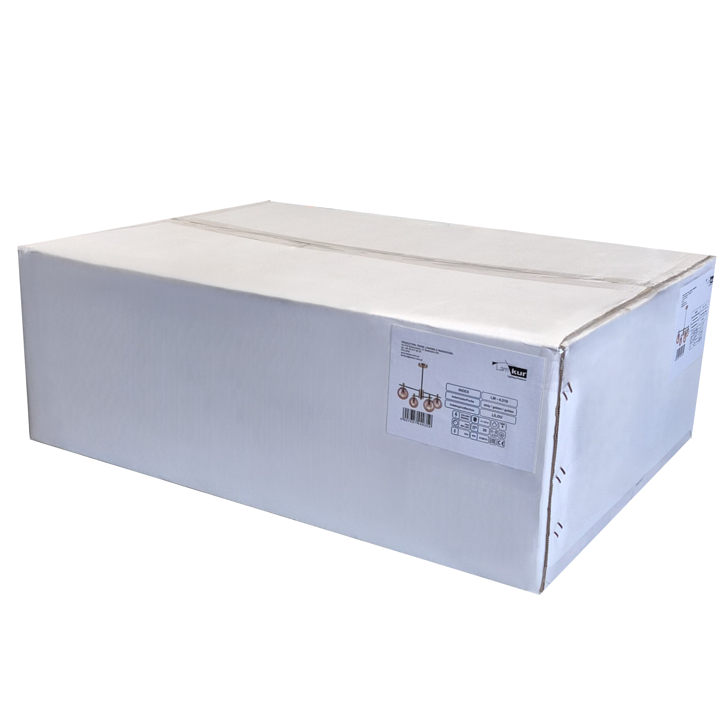 Lampa wisząca Lilou złota 4 x E14 Lamkur - 12