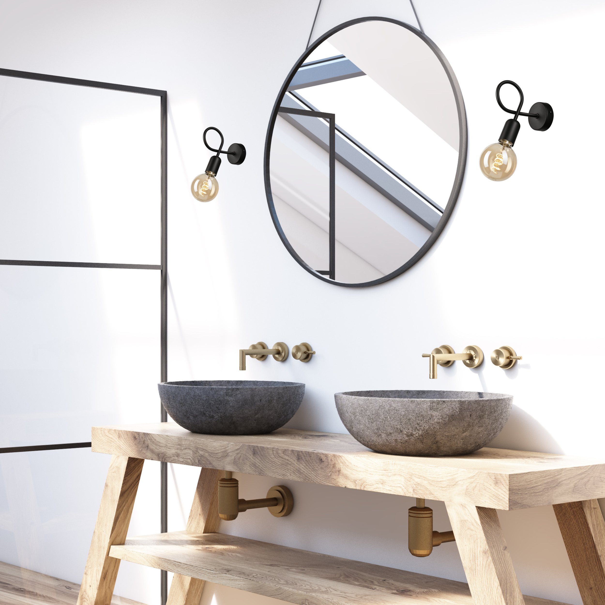 Kinkiet Lizzy czarny E27 Lamkur - 3