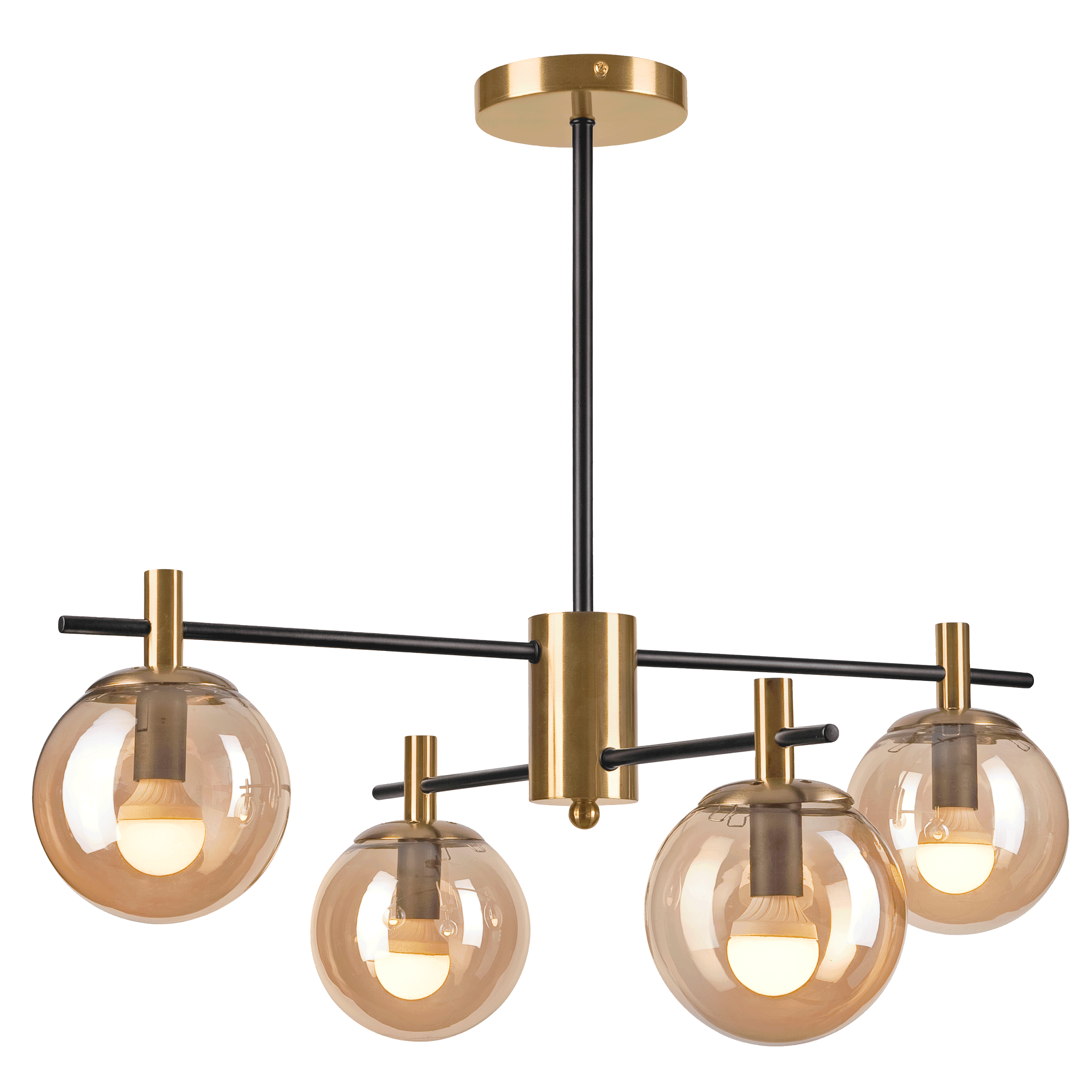 Lampa wisząca Lilou złota 4 x E14 Lamkur - 6