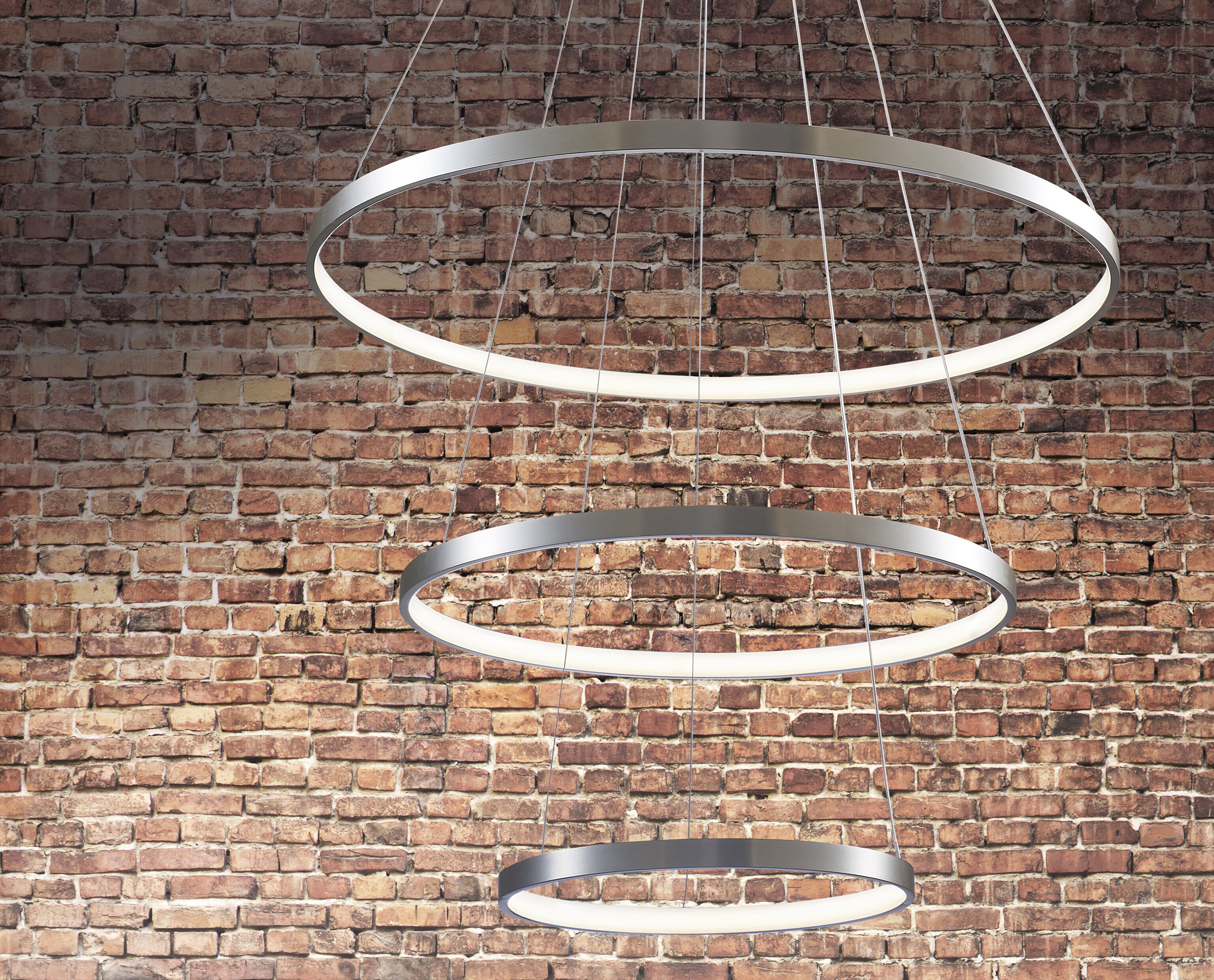 Lampa wisząca Lea 8000 lm 80 cm nikiel LED Sanico - 3