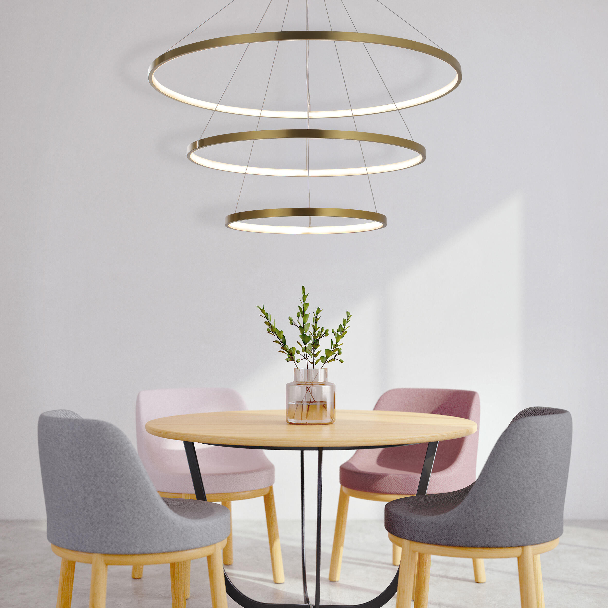 Lampa wisząca Lea 12000 lm 80 cm złota LED Sanico - 5