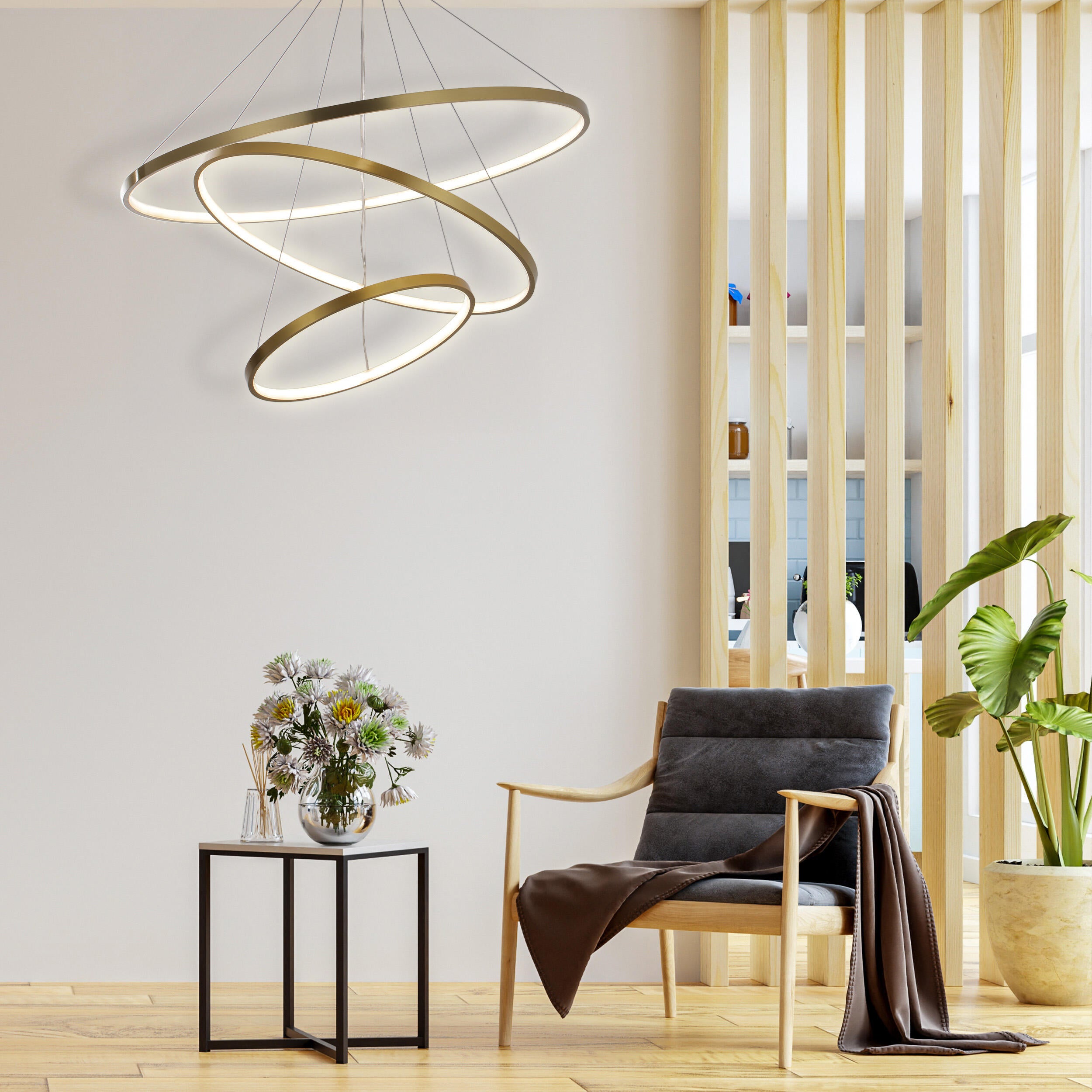 Lampa wisząca Lea złota 7200 lm LED Sanico - 4