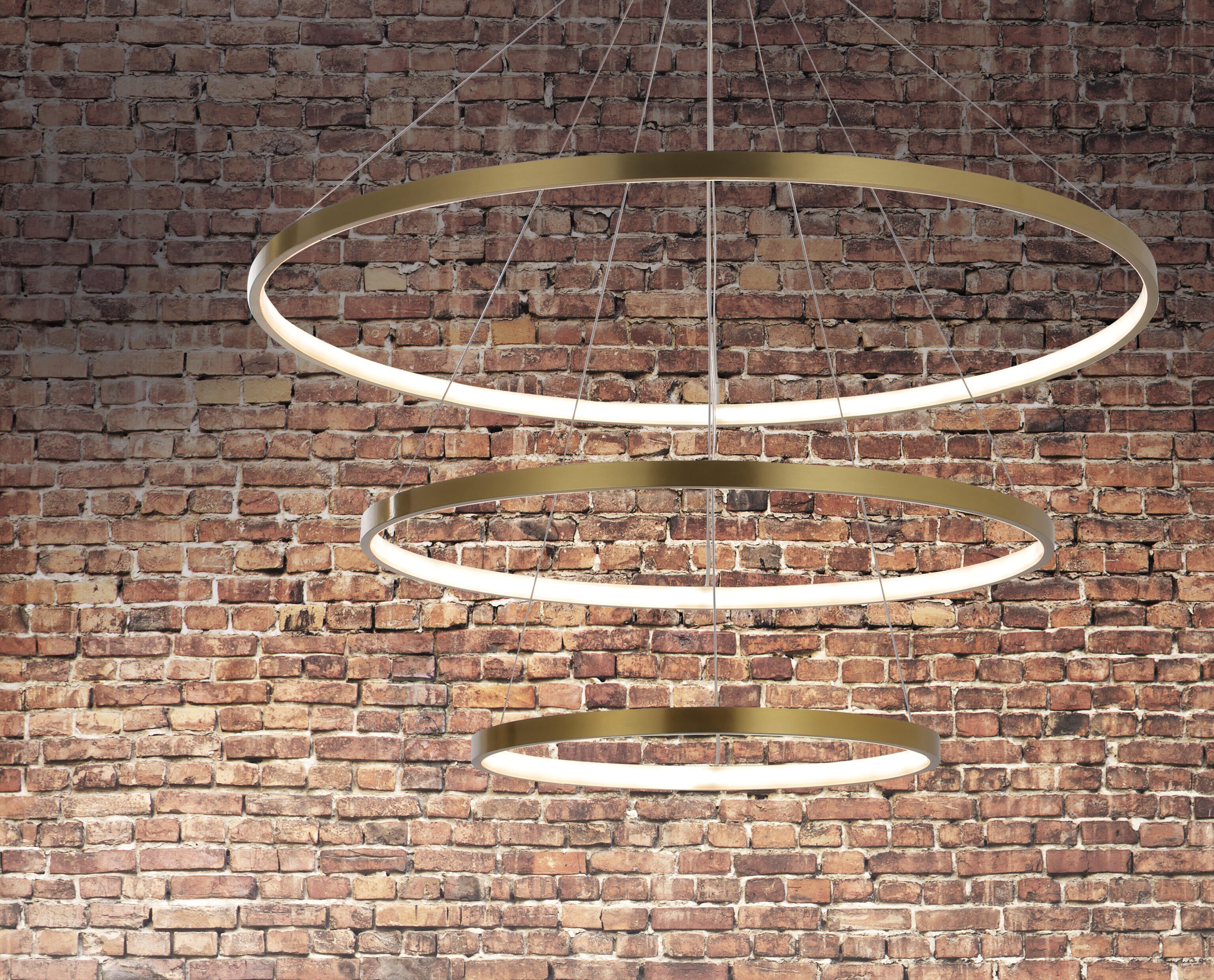 Lampa wisząca Lea 12000 lm 80 cm złota LED Sanico - 3