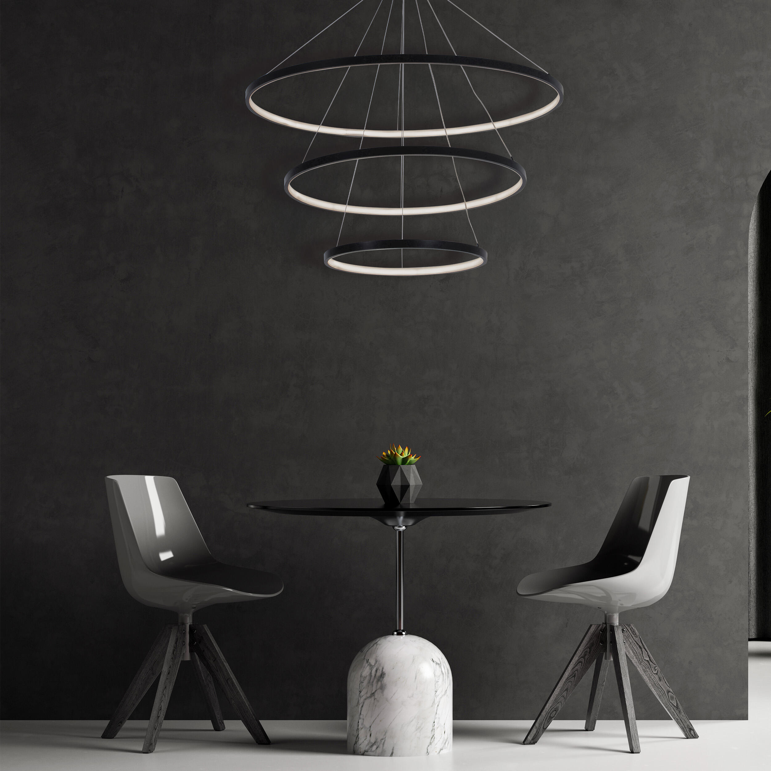 	
Lampa wisząca Lea 12000 lm 80 cm czarna LED Sanico - 8