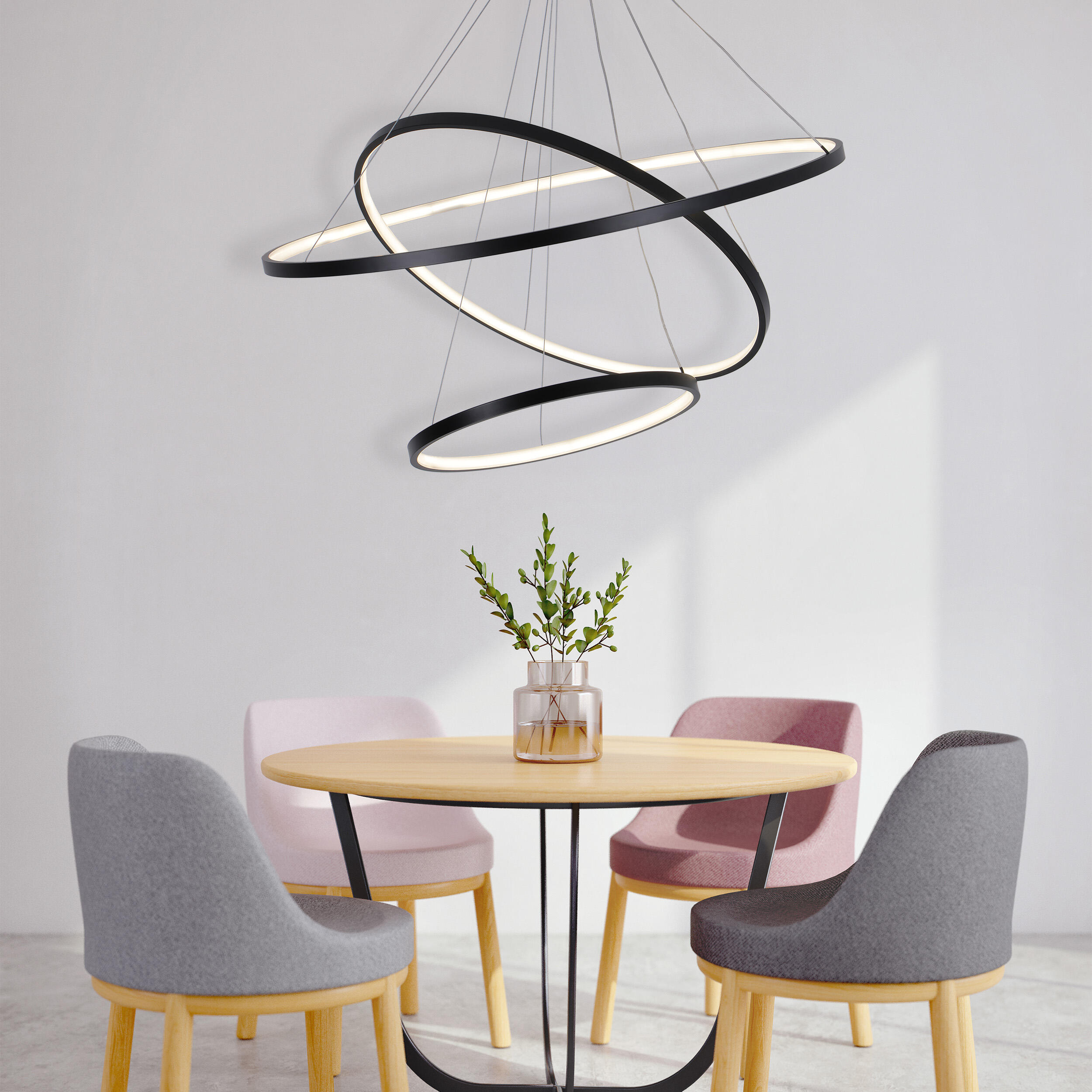 	
Lampa wisząca Lea 12000 lm 80 cm czarna LED Sanico - 7