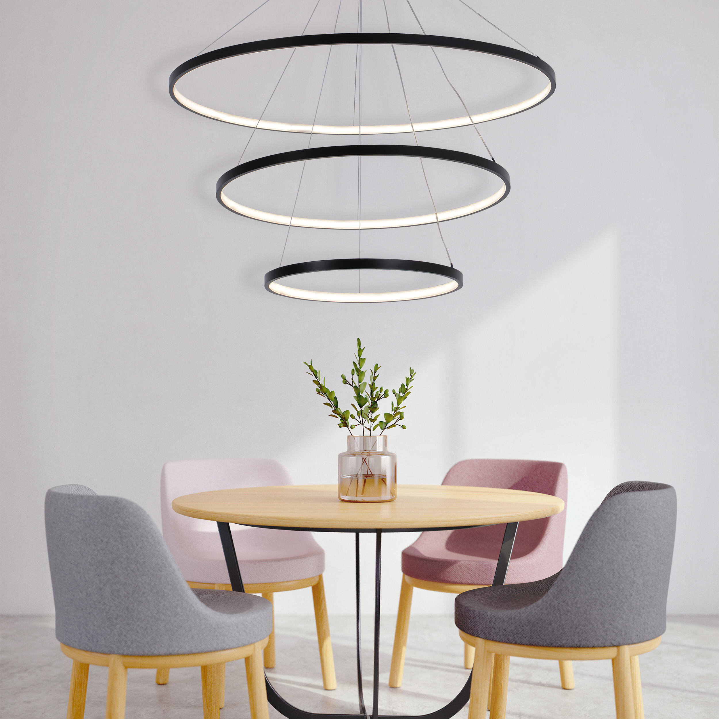 Lampa wisząca Lea czarna 9200 lm LED Sanico - 6