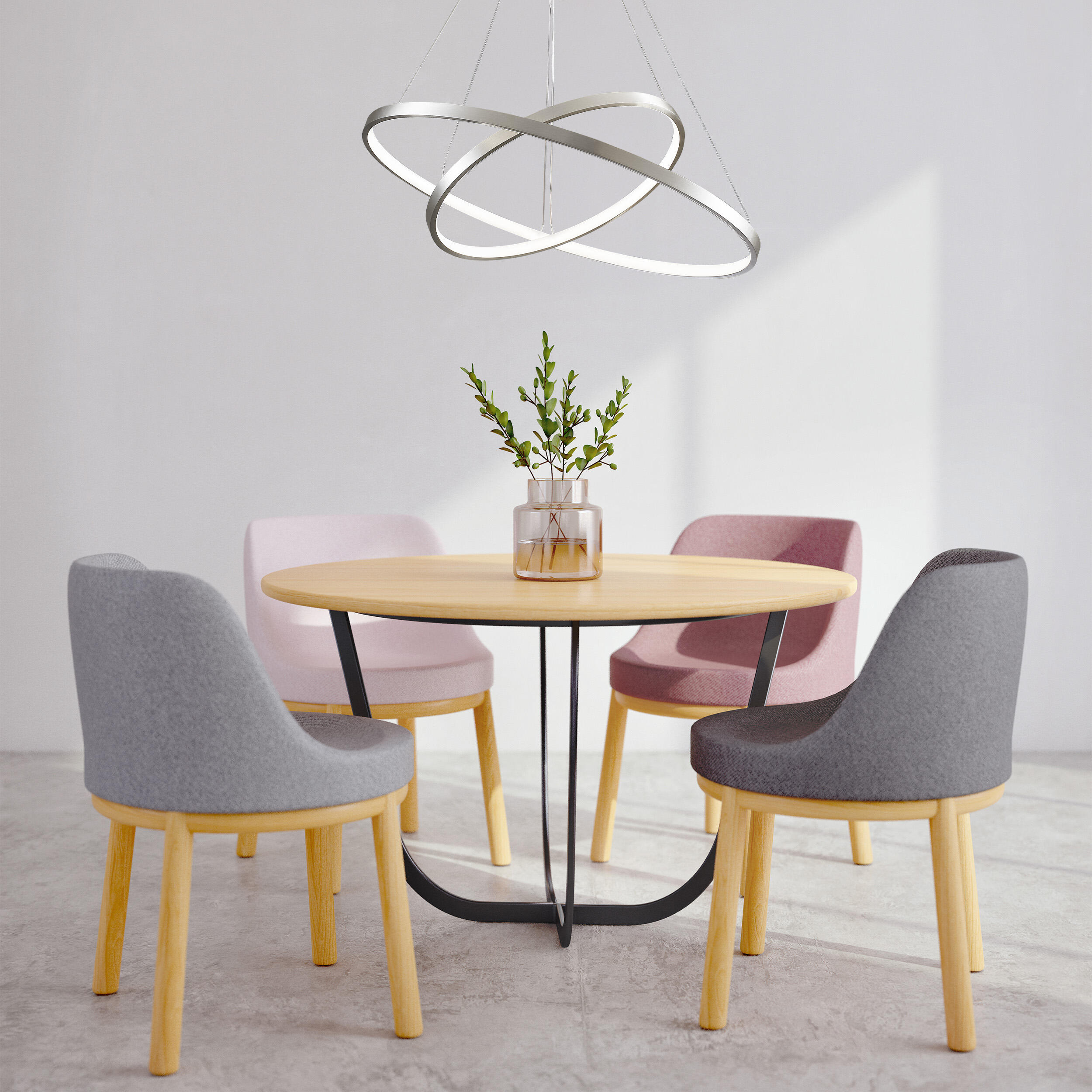 Lampa wisząca Lea chrom 3600 lm LED Sanico - 4