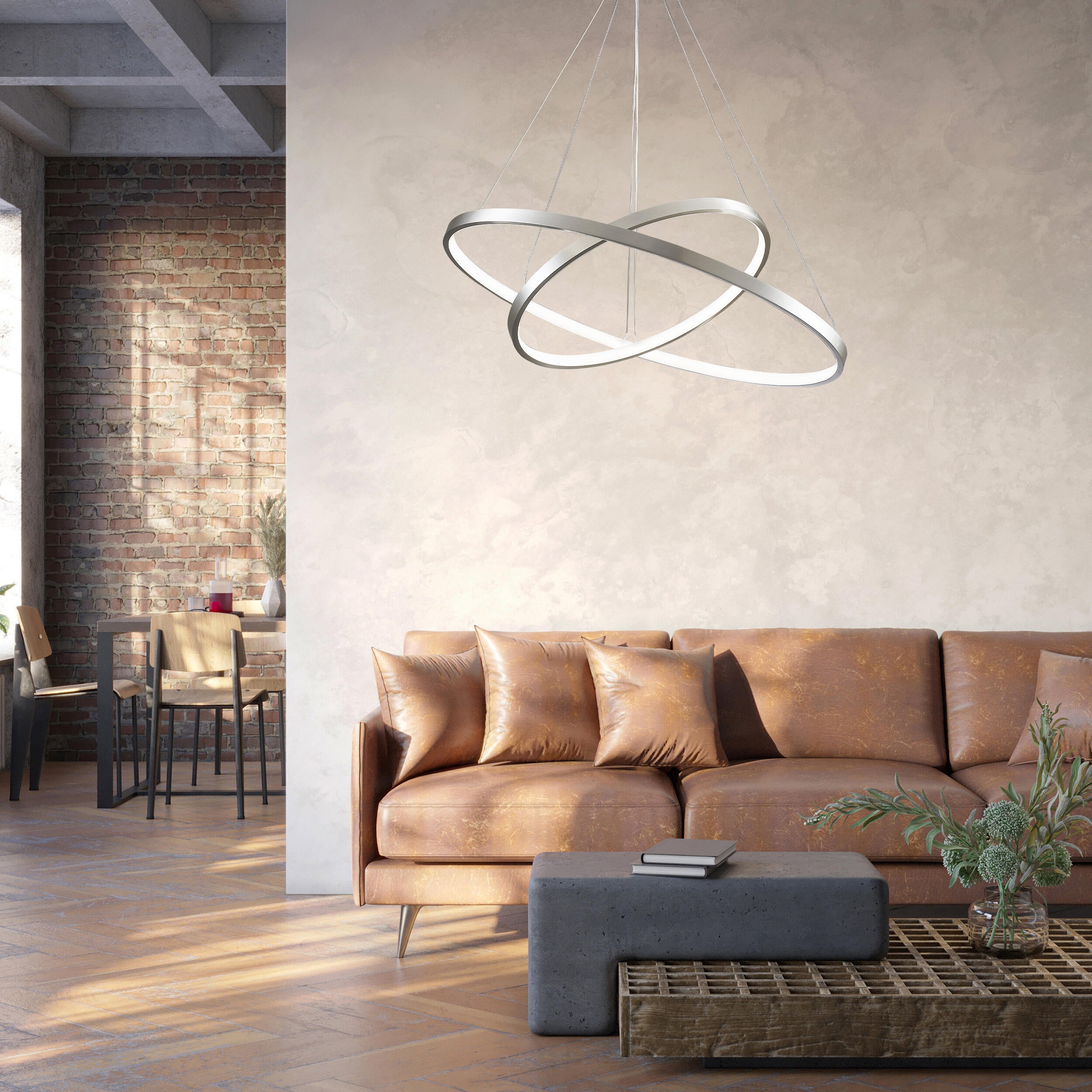 Lampa wisząca Lea chrom 3600 lm LED Sanico - 2