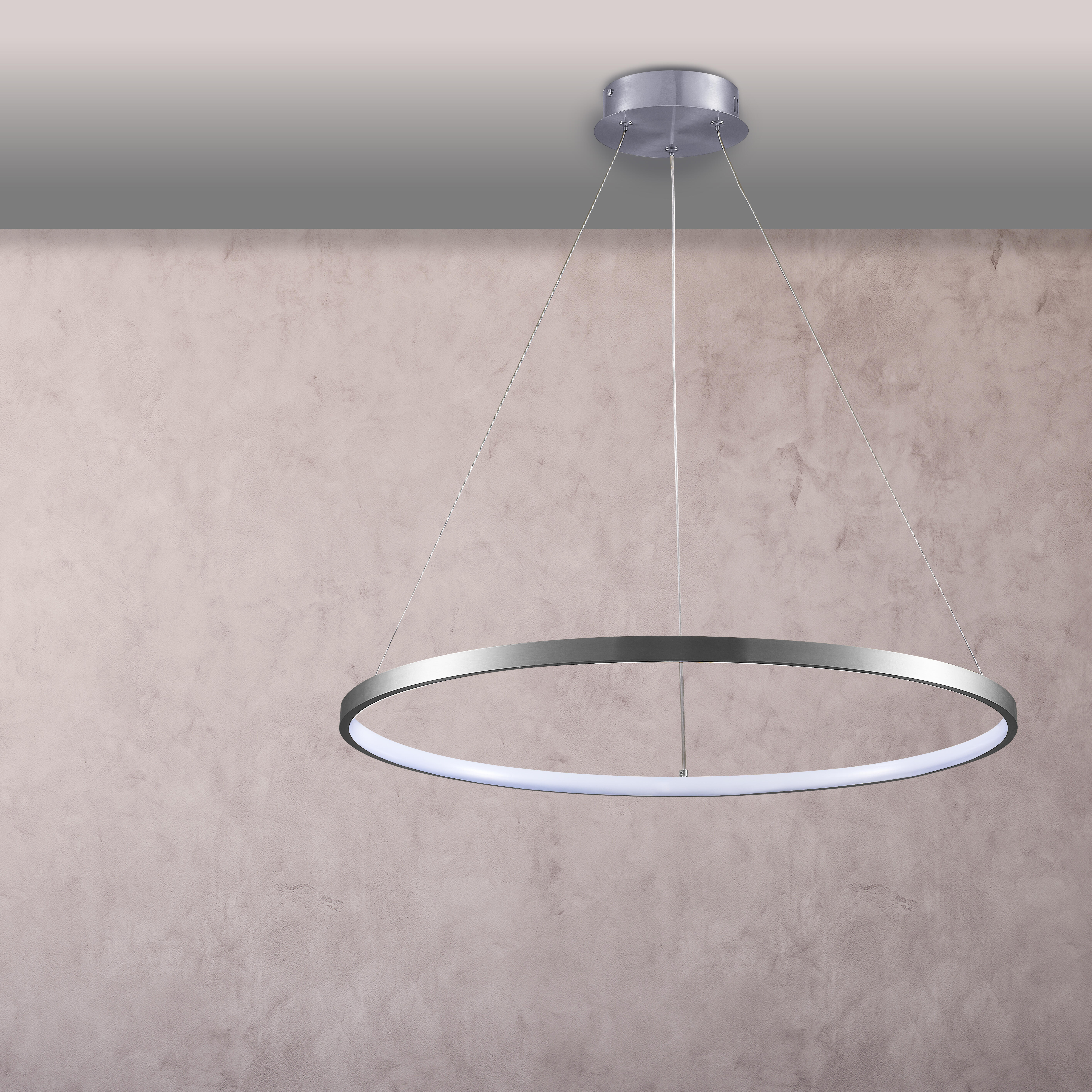 Lampa wisząca Lea 2600 lm 50 cm nikiel LED Sanico - 3